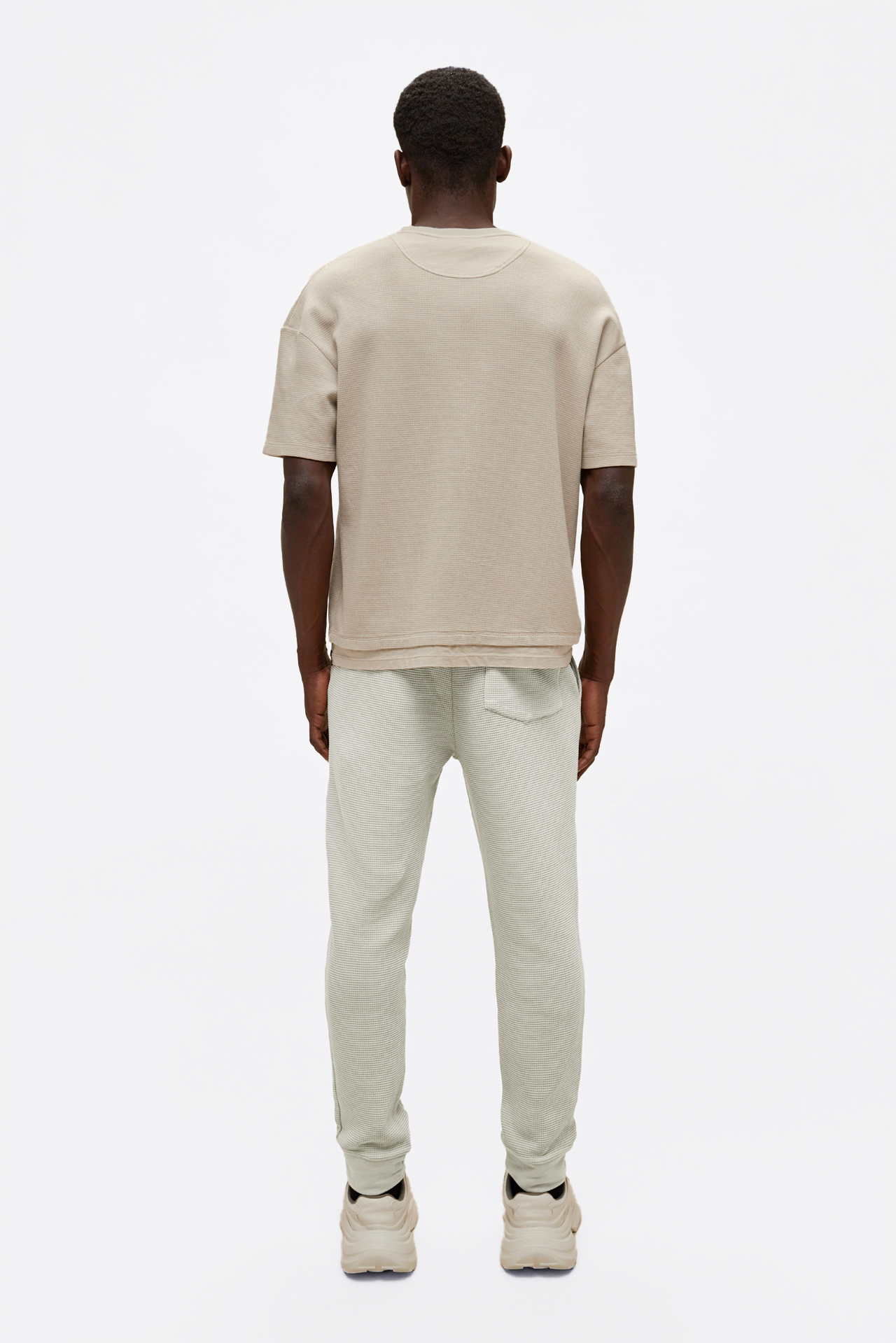 Regular Fit Waffle Sweatpants