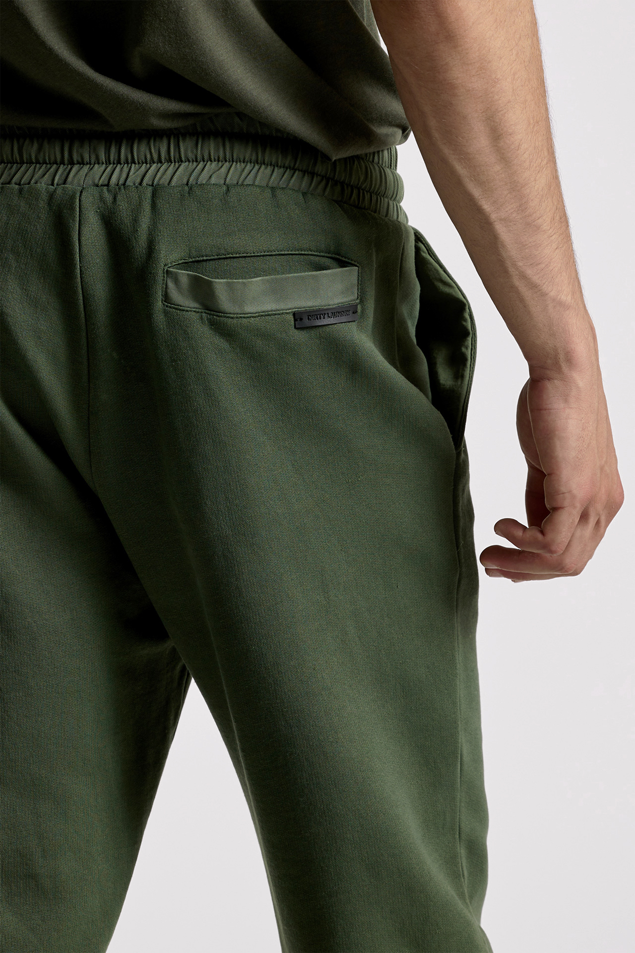 Cargo Mixed Fabric Sweatpants