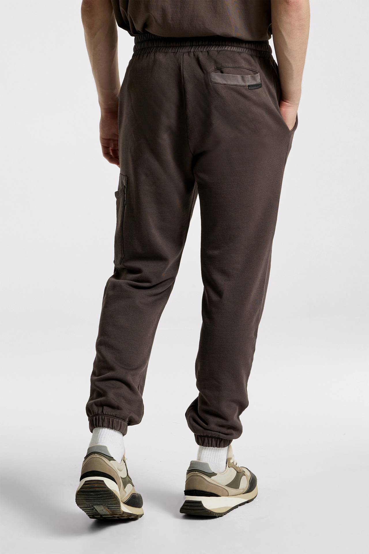 Cargo Mixed Fabric Sweatpants