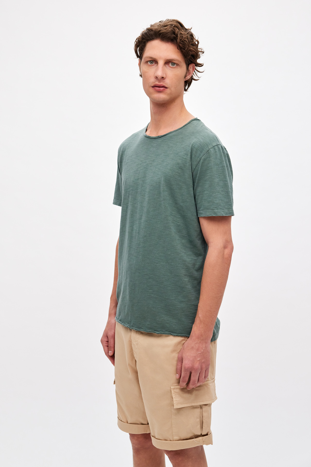 Open Stiches Asymmetric T-Shirt