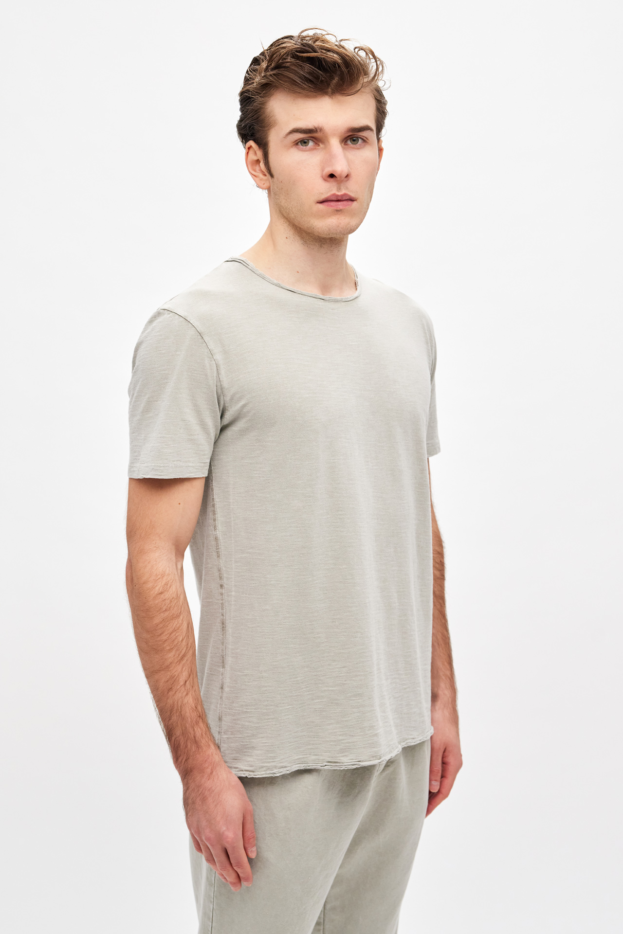 Open Stiches Asymmetric T-Shirt