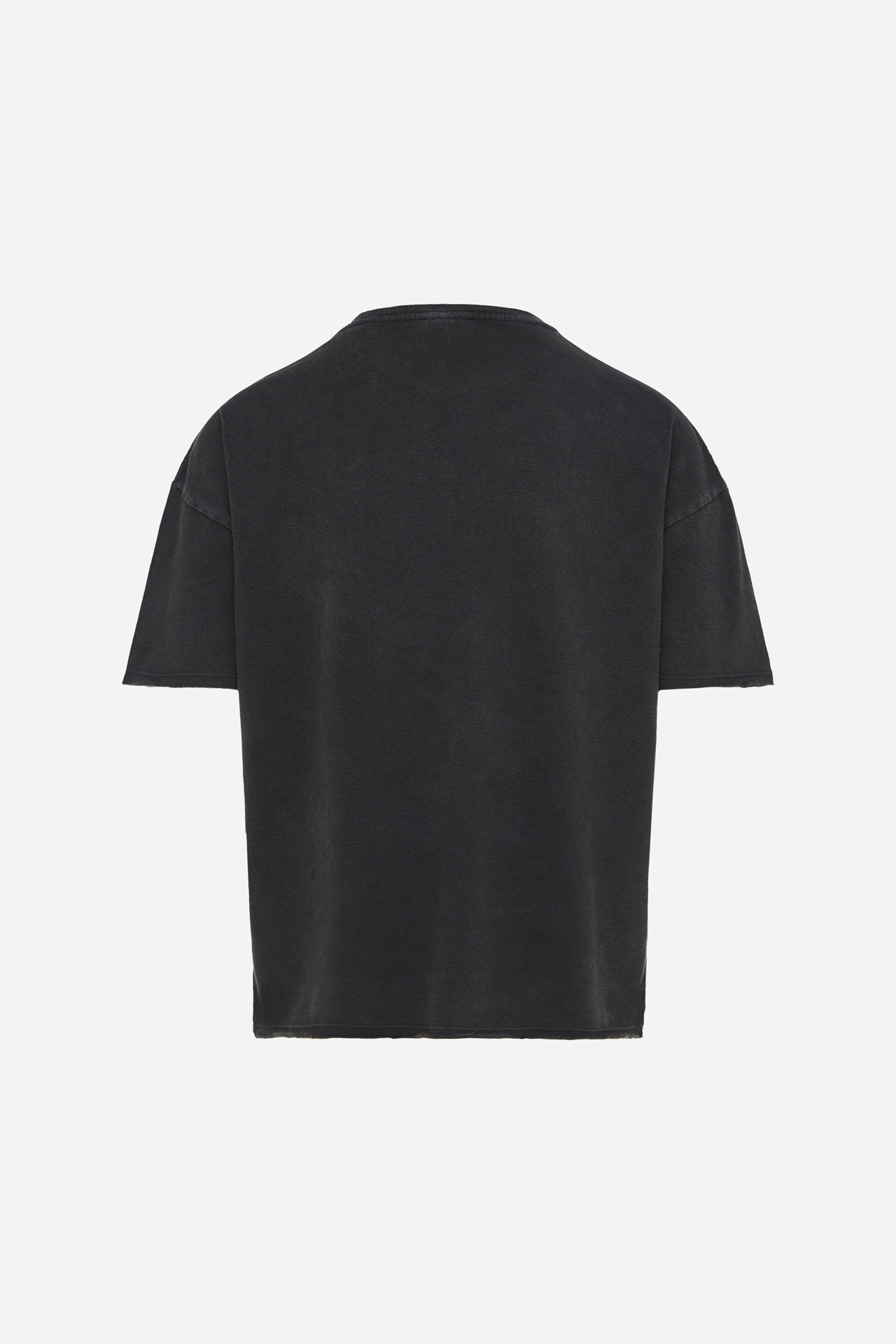 PIQUET T-SHIRT WITH RAW EDGES