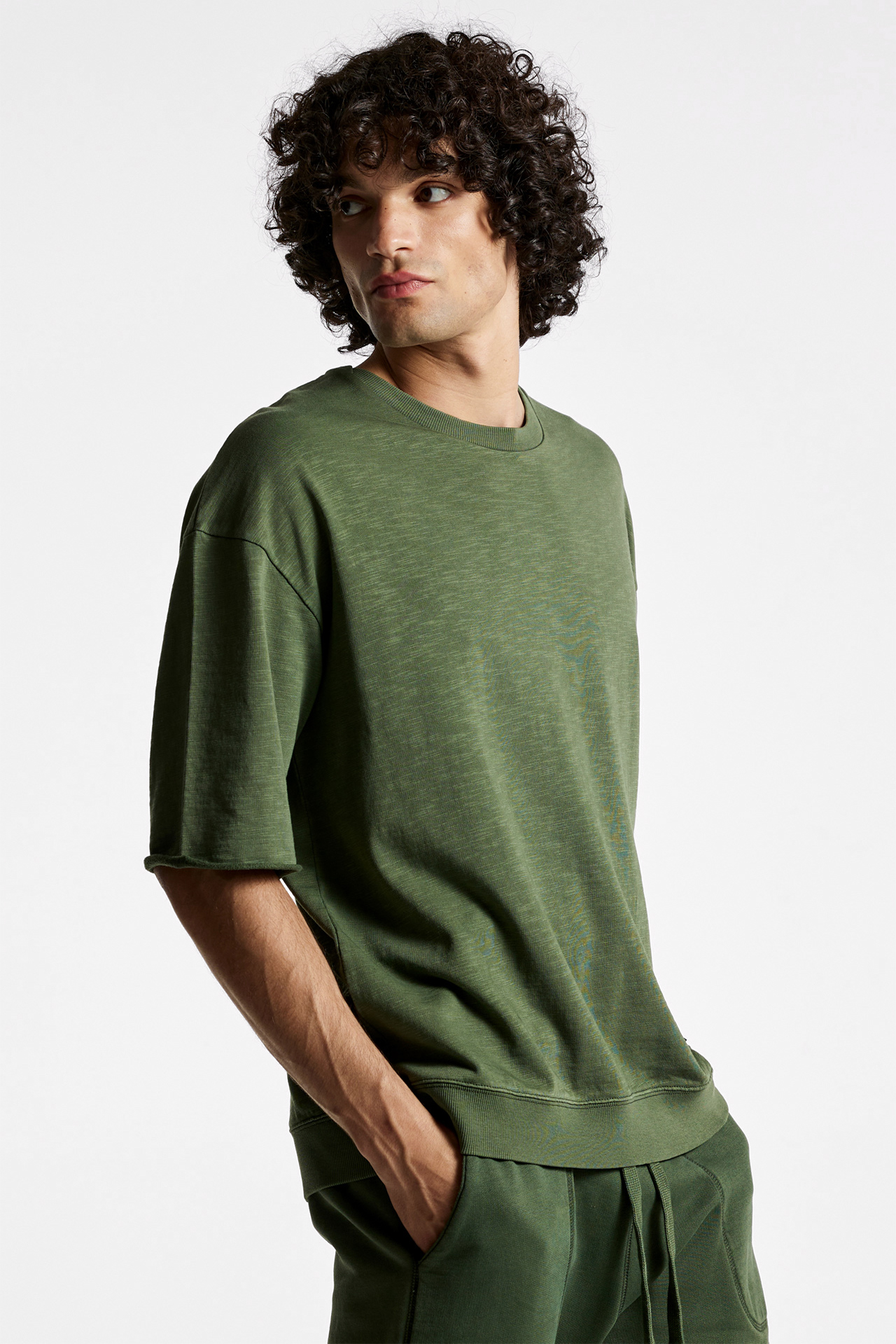 Relaxed Fit With Neck Detail T-Shirt