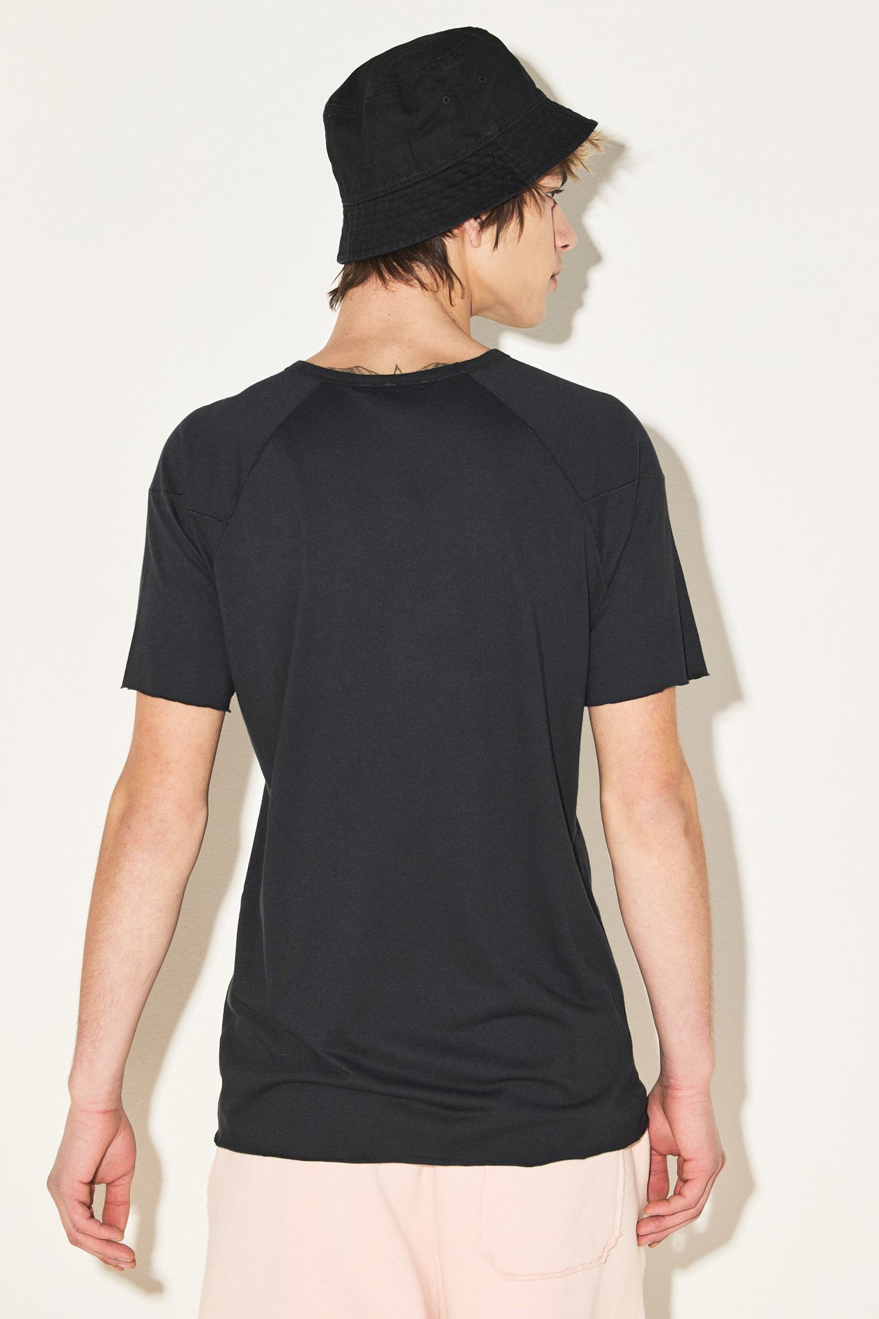 ORGANIC MODAL RAGLAN OPEN STITCH TEE