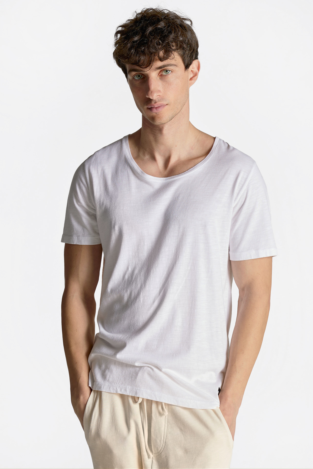 Scoop-Neck Shortsleeve