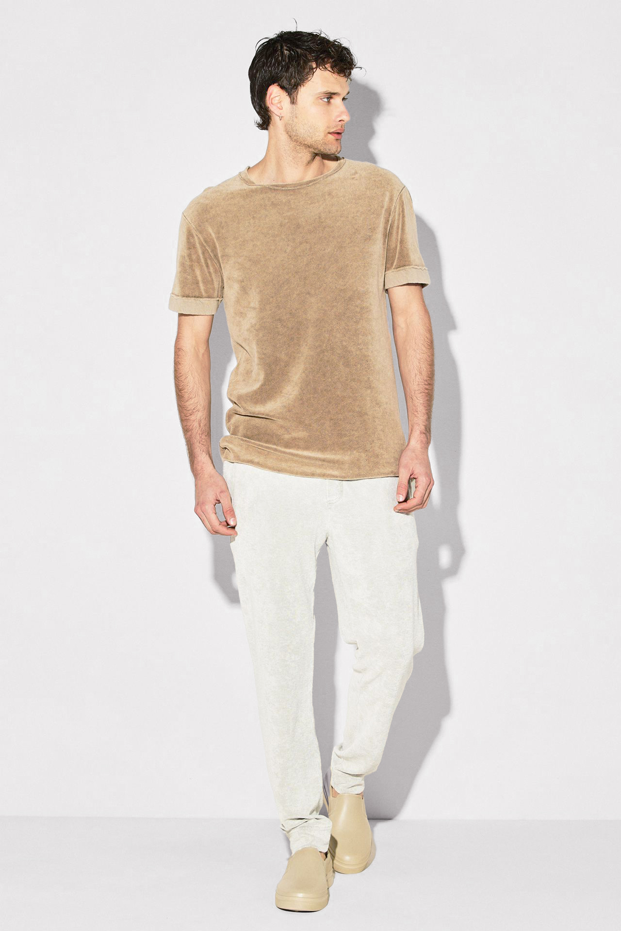 TERRY TOWEL REVERSE DETAIL TEE