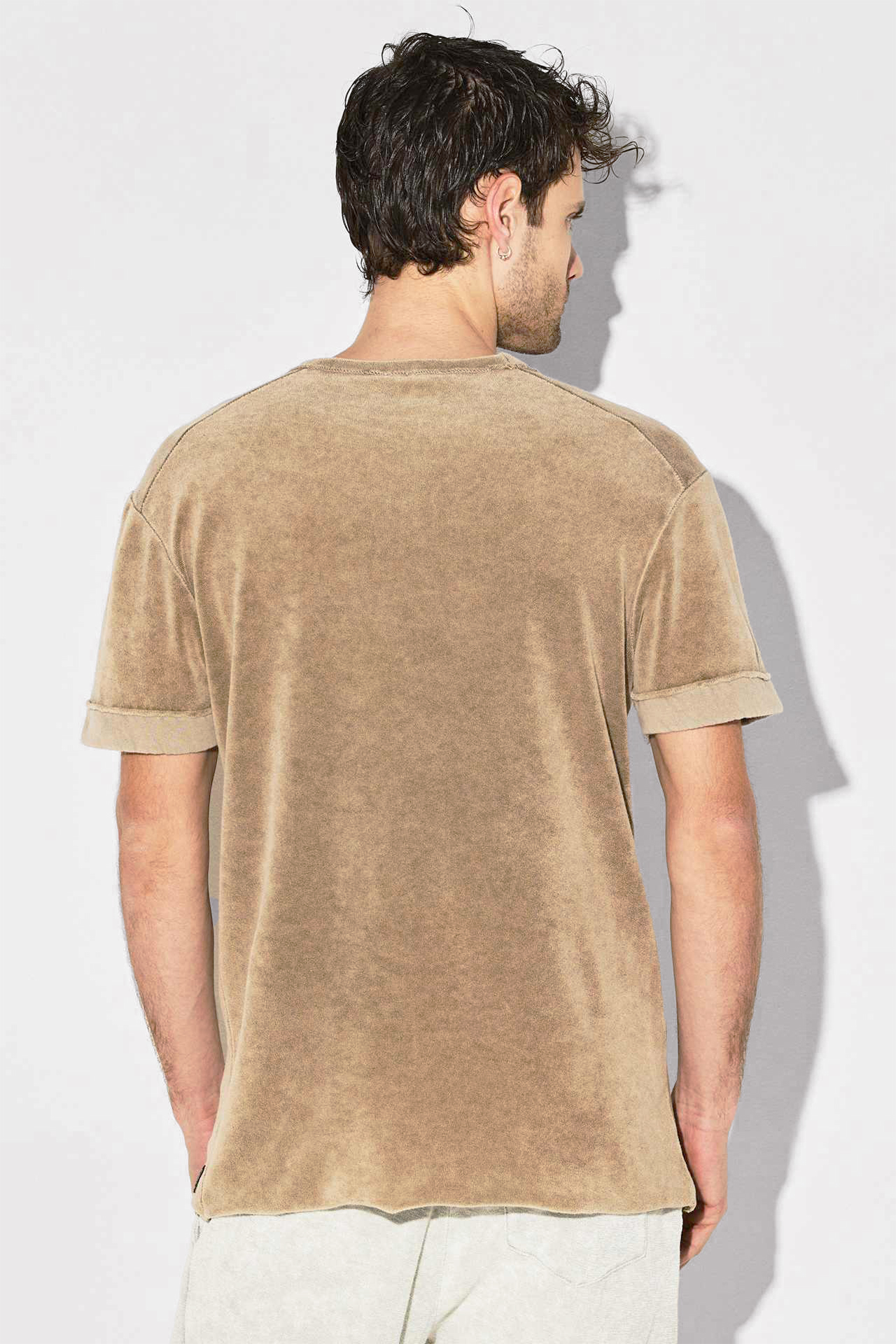 TERRY TOWEL REVERSE DETAIL TEE