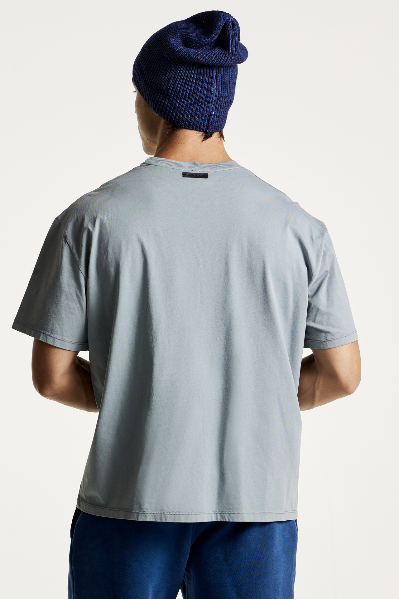 Mixed Fabric Pocket T-Shirt