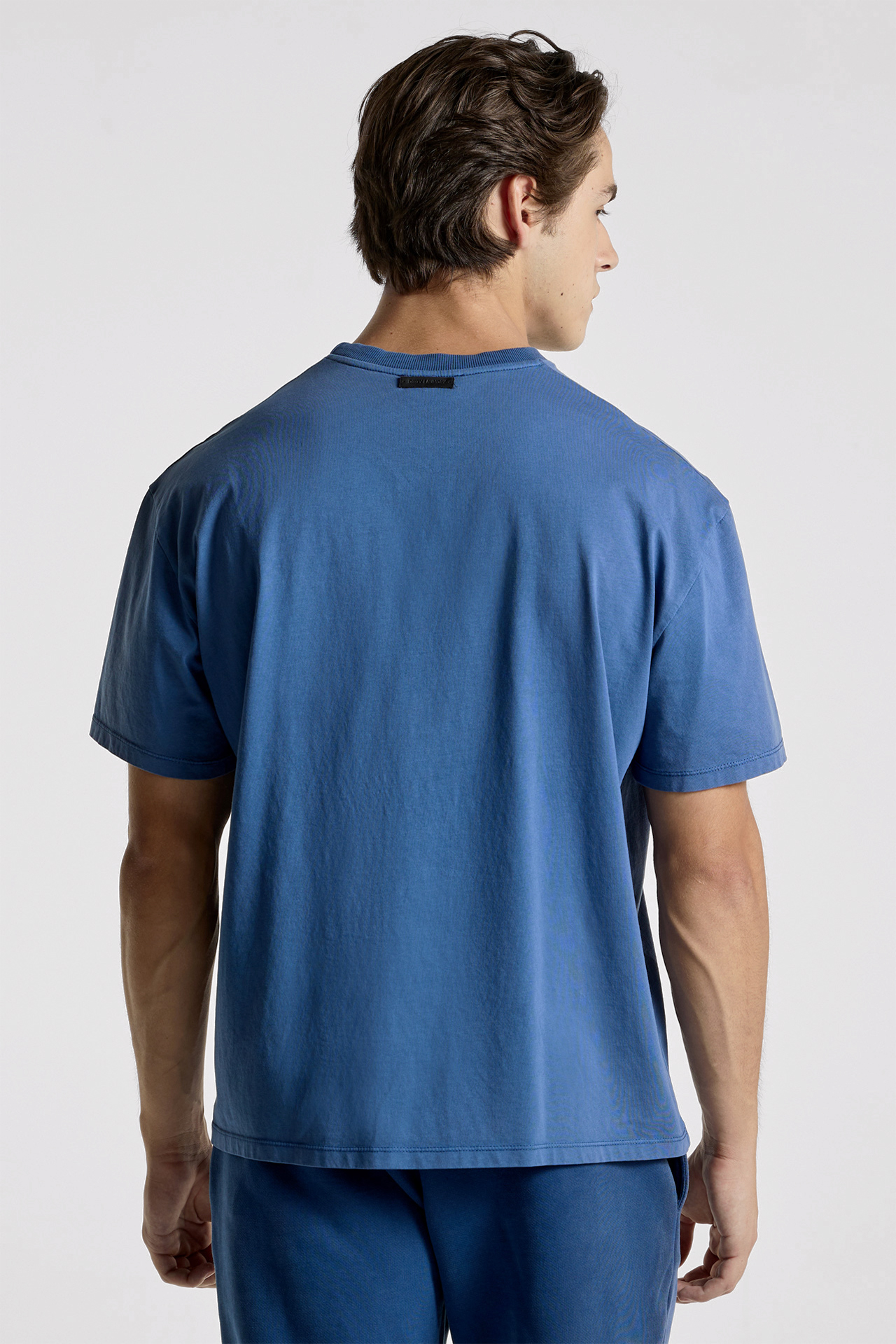 Mixed Fabric Pocket T-Shirt