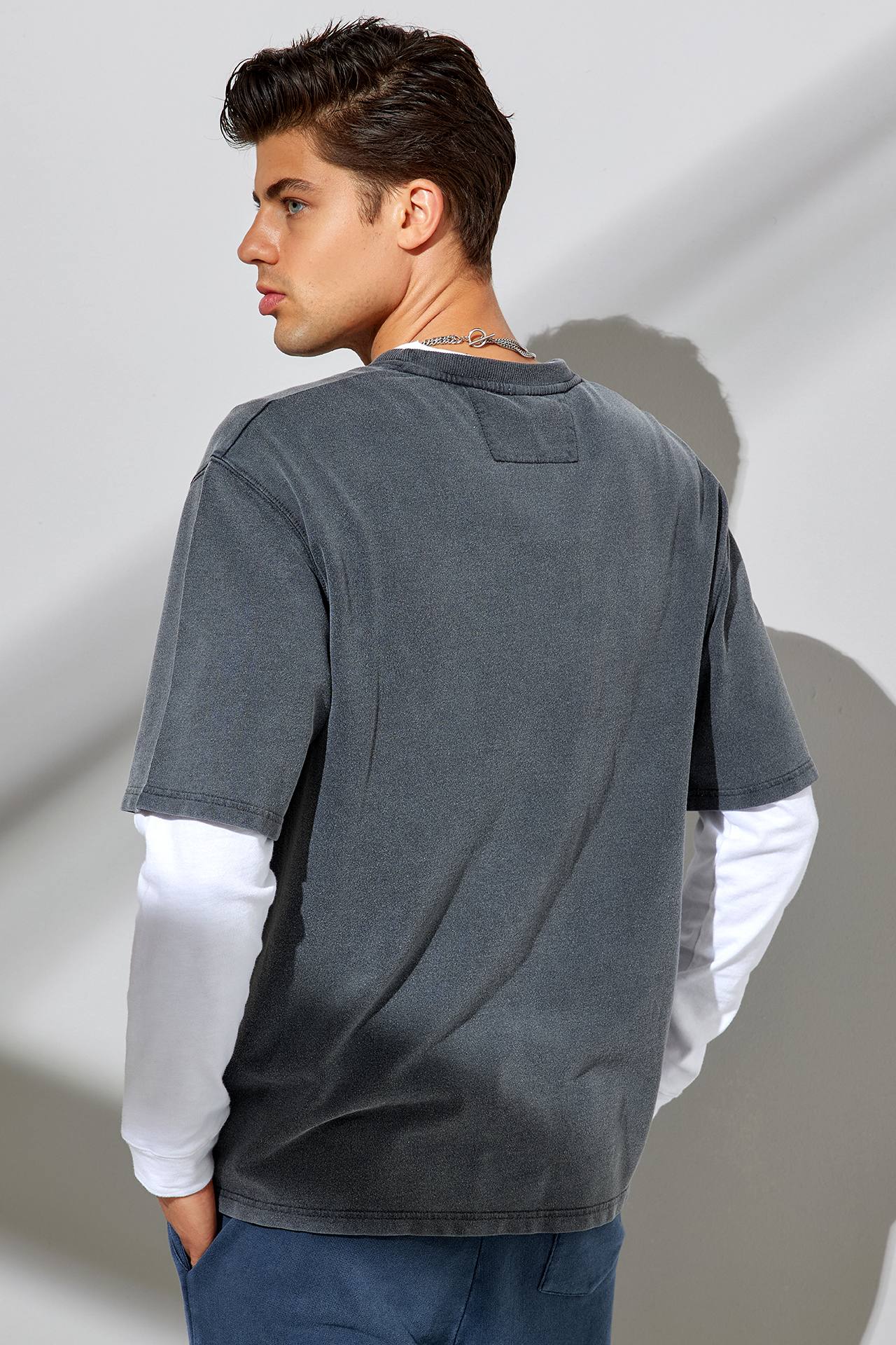 ACID COTTON MODAL OVERSIZED TEE