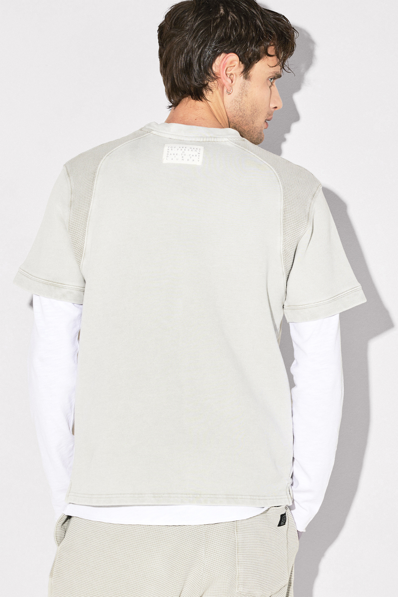 WAFFLE DETAIL OVERSIZE TEE