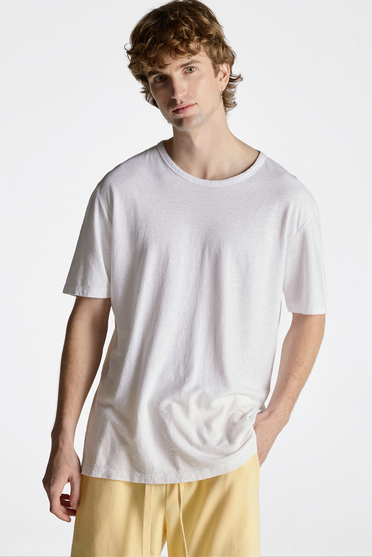 Linen Blend Regular Fit Shortsleeve