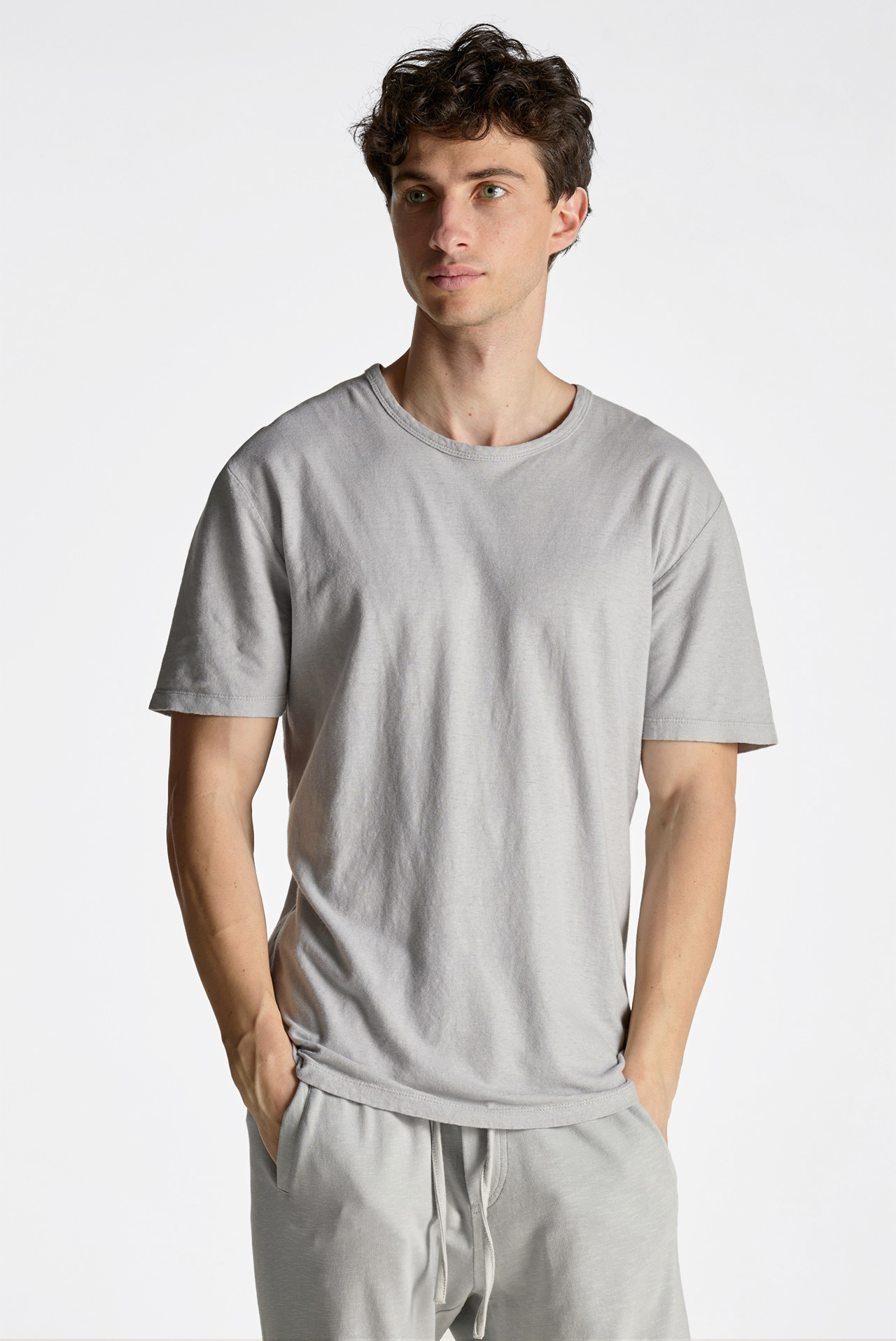 Linen Blend Regular Fit Shortsleeve