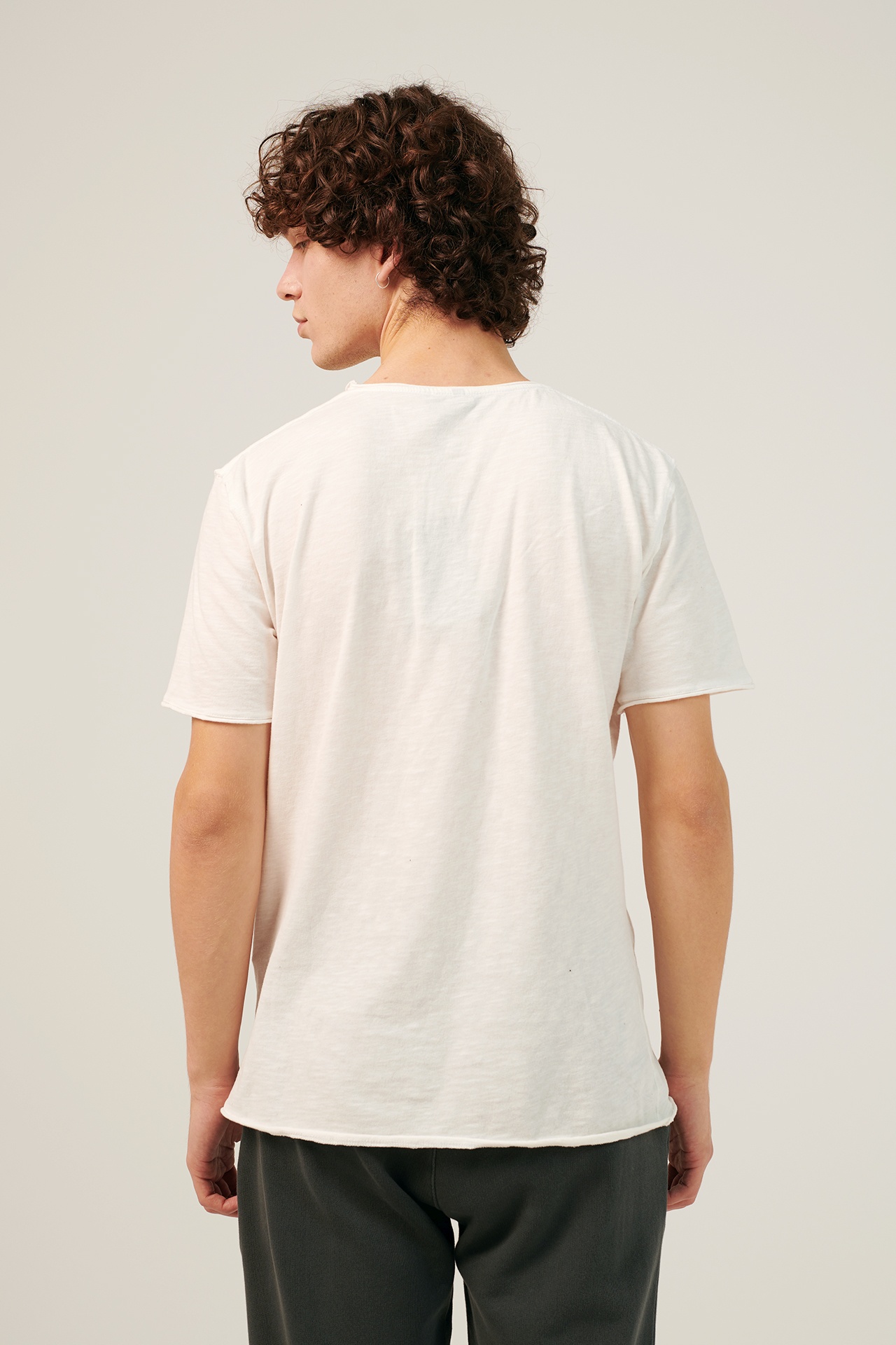 SLUB JERSEY CREWNECK T-SHIRT