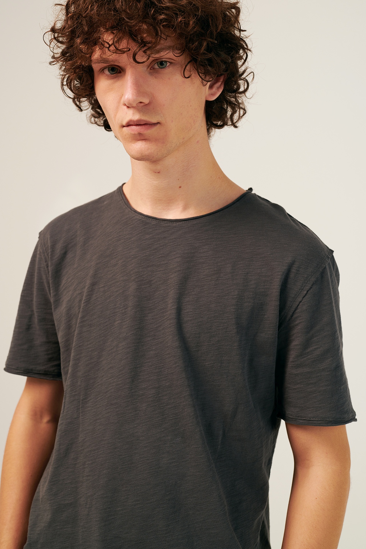 SLUB JERSEY CREWNECK T-SHIRT