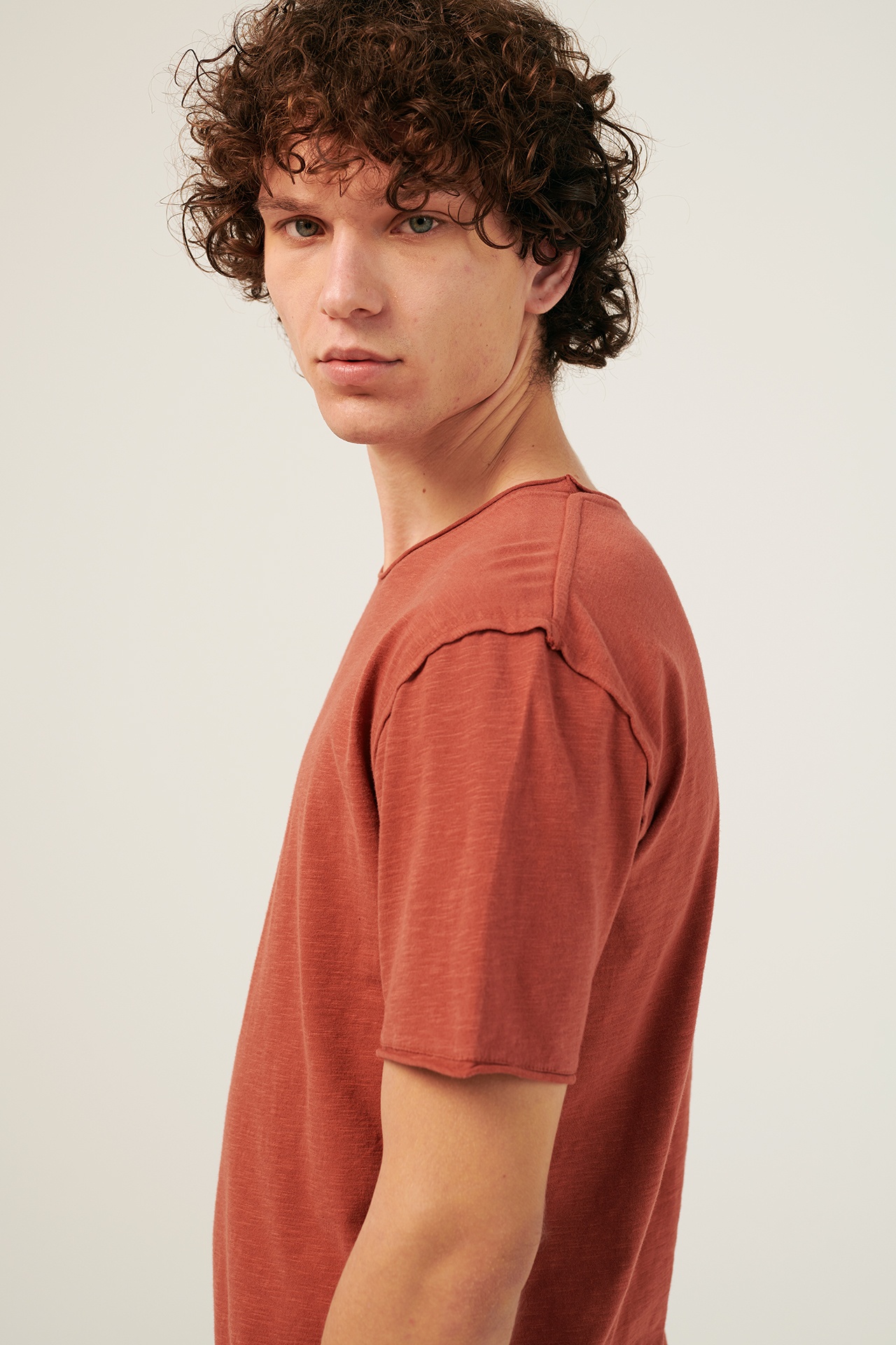 SLUB JERSEY CREWNECK T-SHIRT