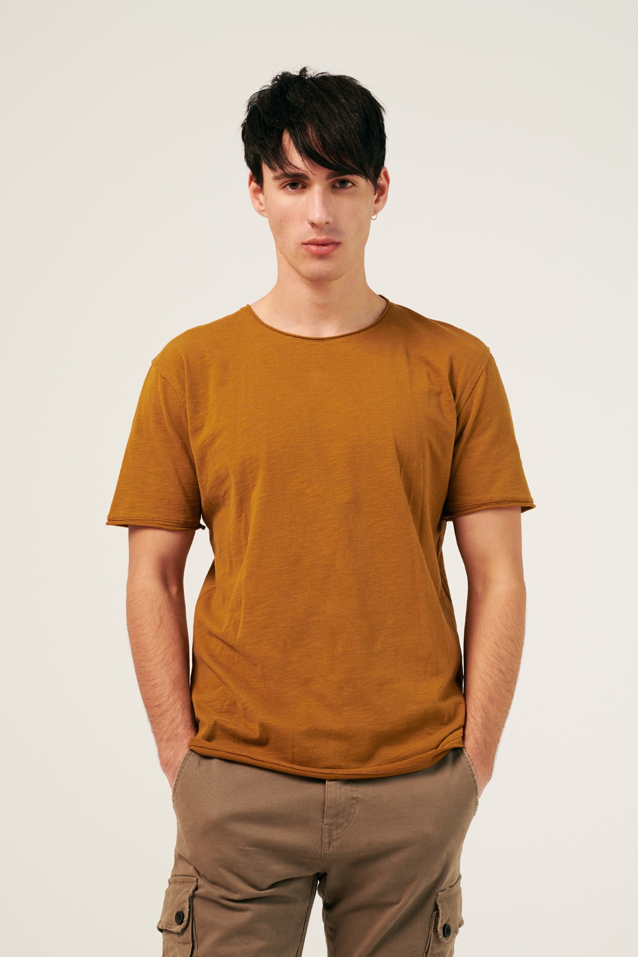 SLUB JERSEY CREWNECK T-SHIRT