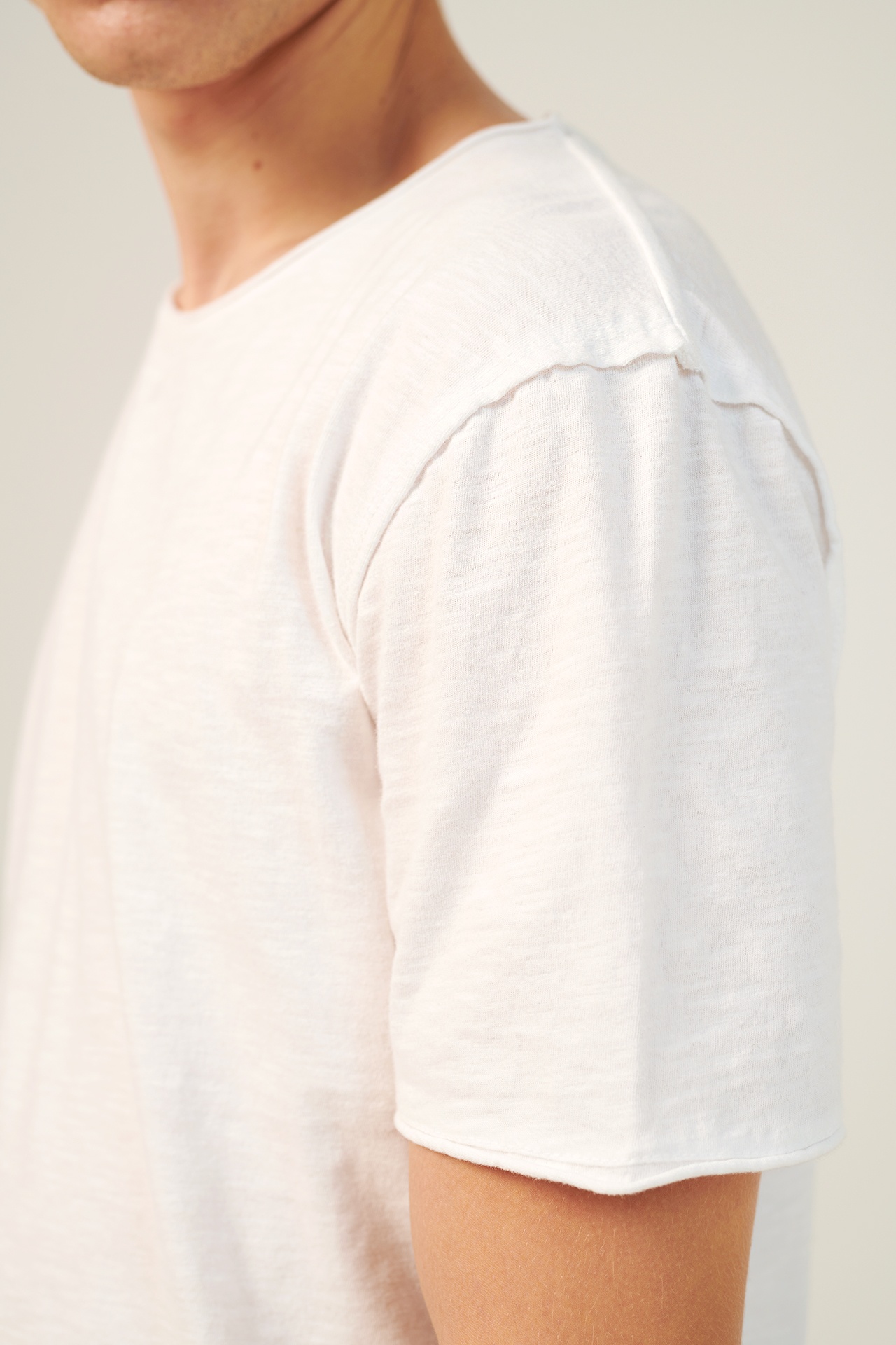 SLUB JERSEY CREWNECK T-SHIRT