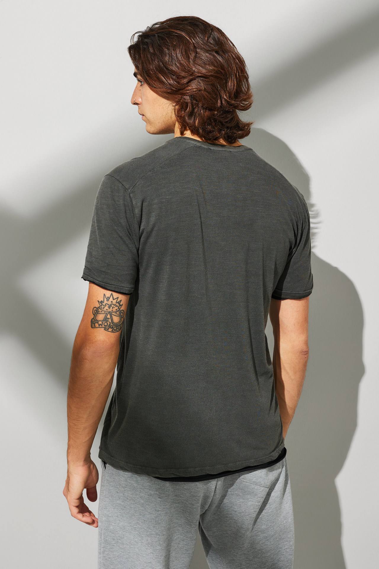 ACID MODAL RIB NECK TEE
