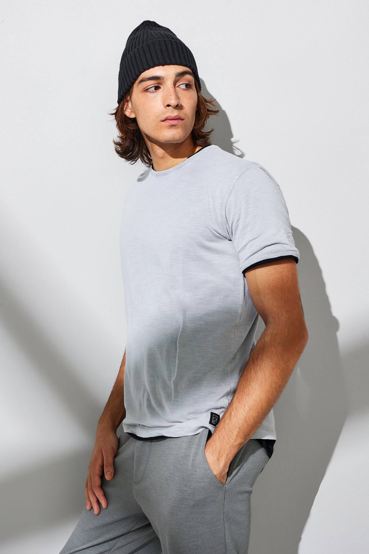 ACID MODAL RIB NECK TEE