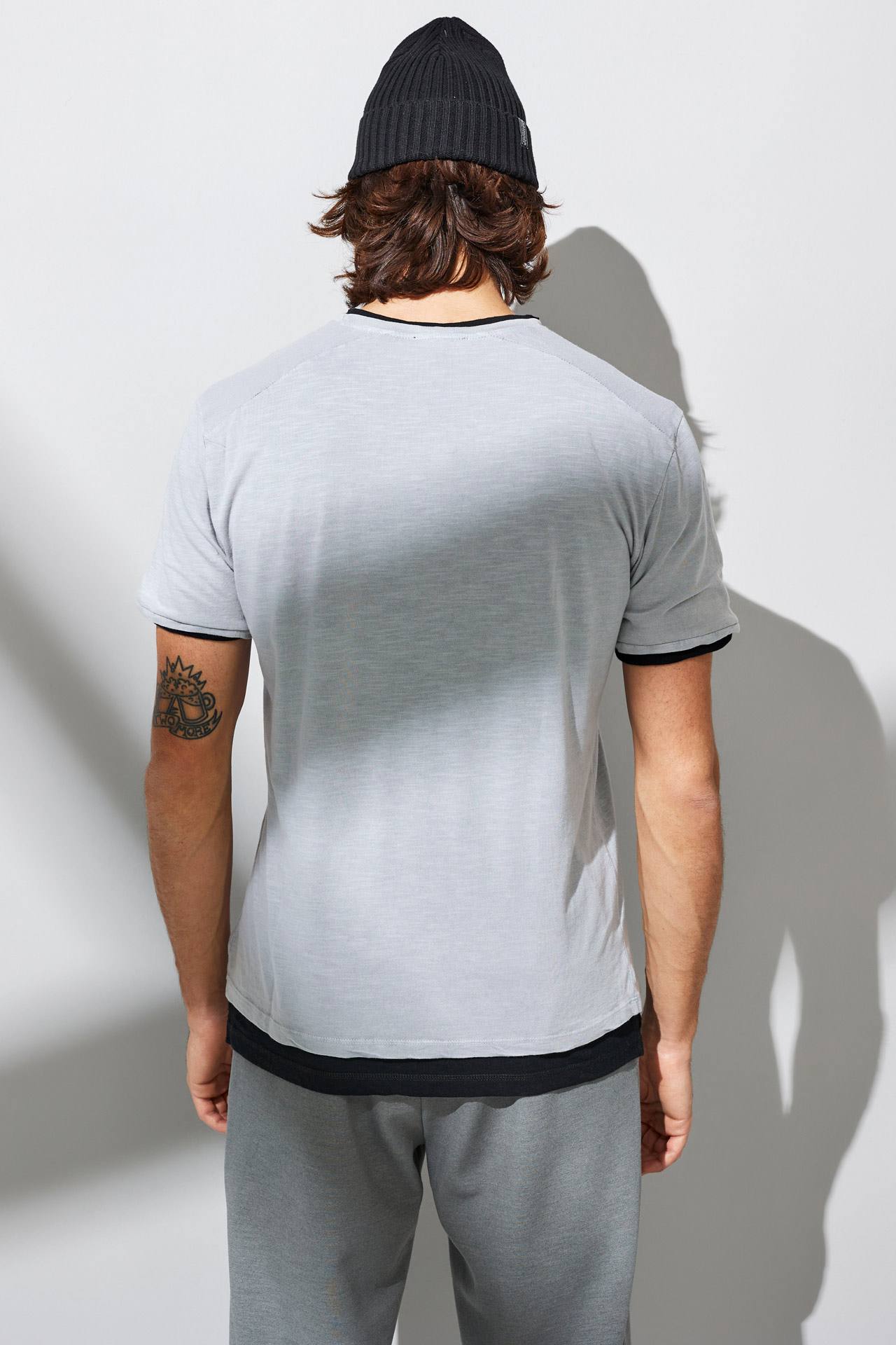 ACID MODAL RIB NECK TEE