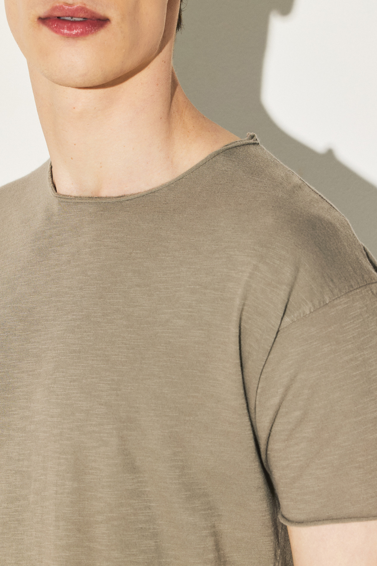 SLUB JERSEY RELAXED SLEEVES TEE