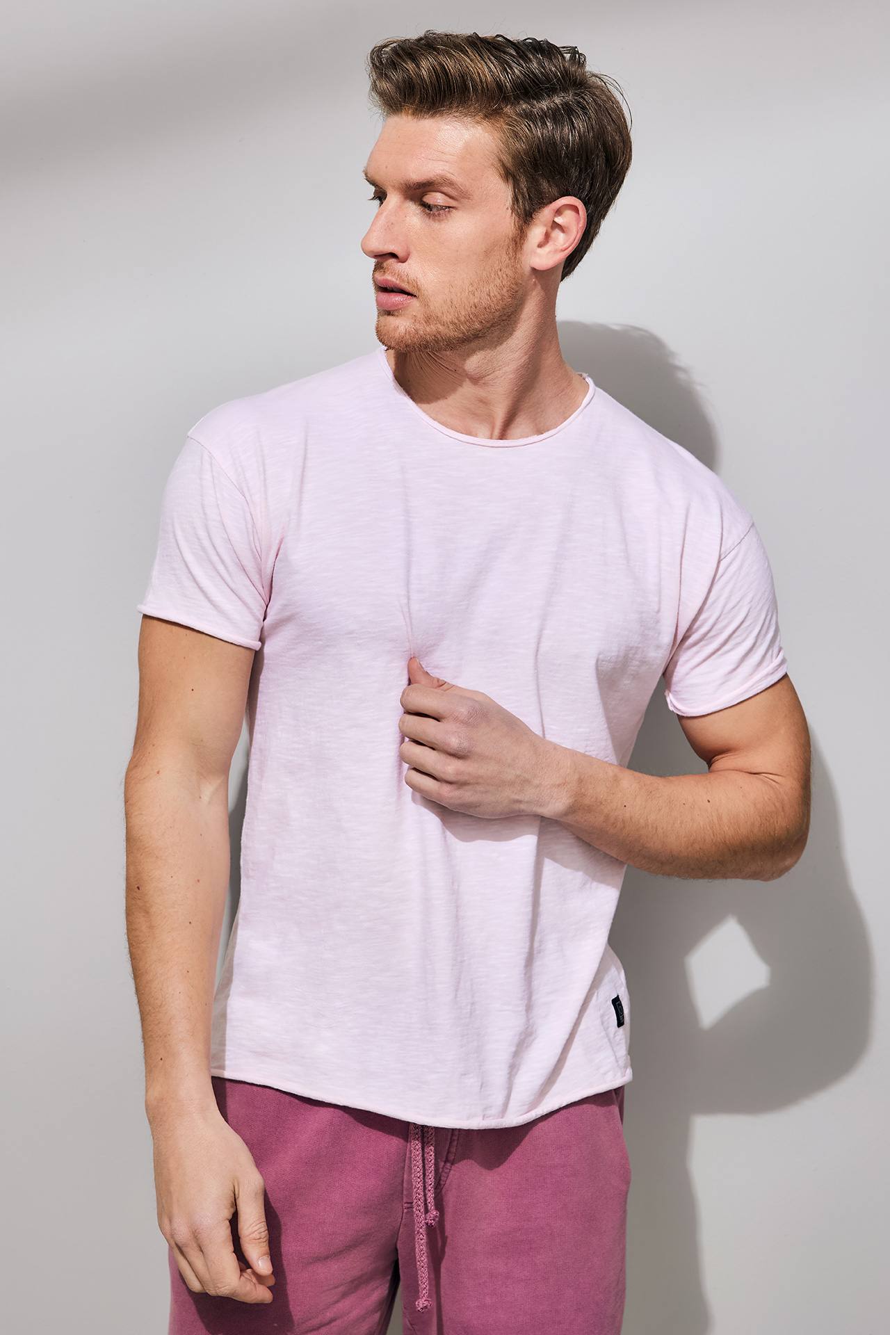 SLUB JERSEY RELAXED SLEEVES TEE