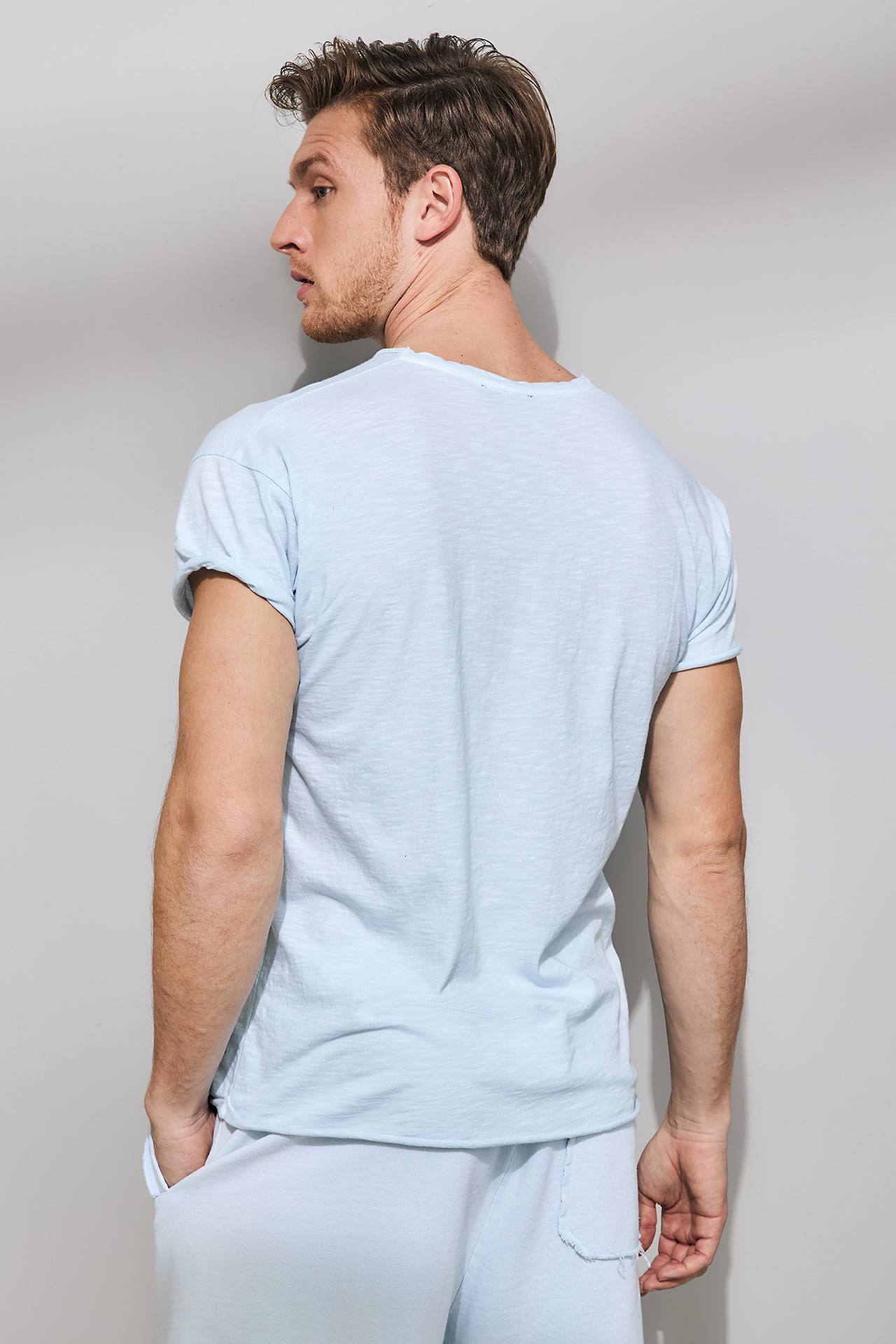 SLUB JERSEY RELAXED SLEEVES TEE