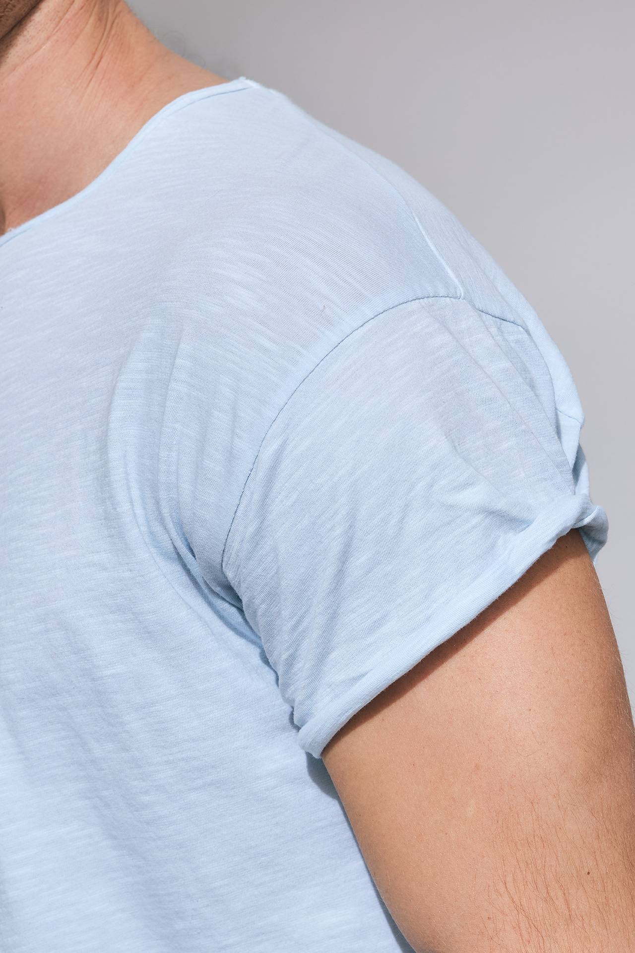 SLUB JERSEY RELAXED SLEEVES TEE
