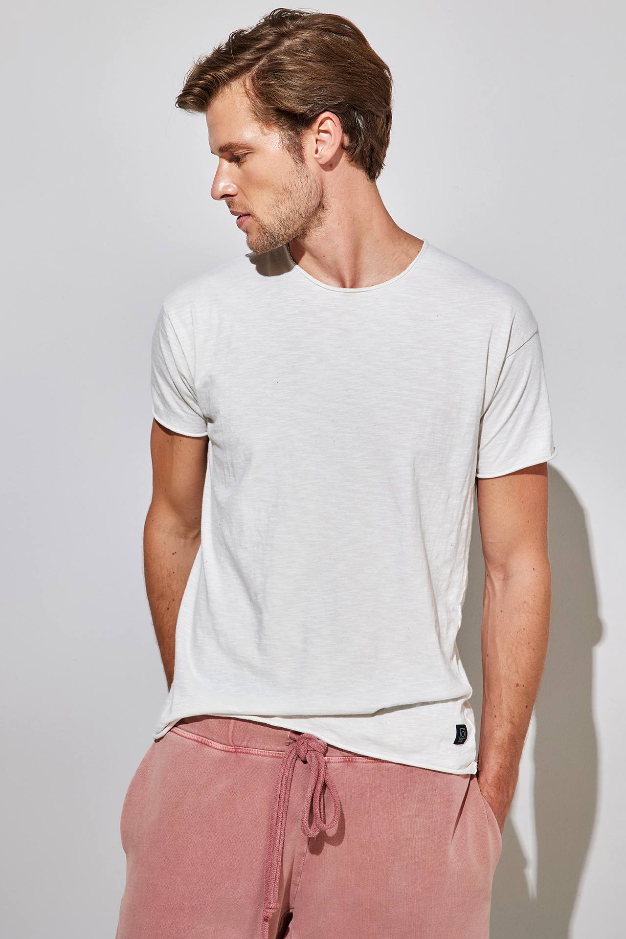 SLUB JERSEY RELAXED SLEEVES TEE