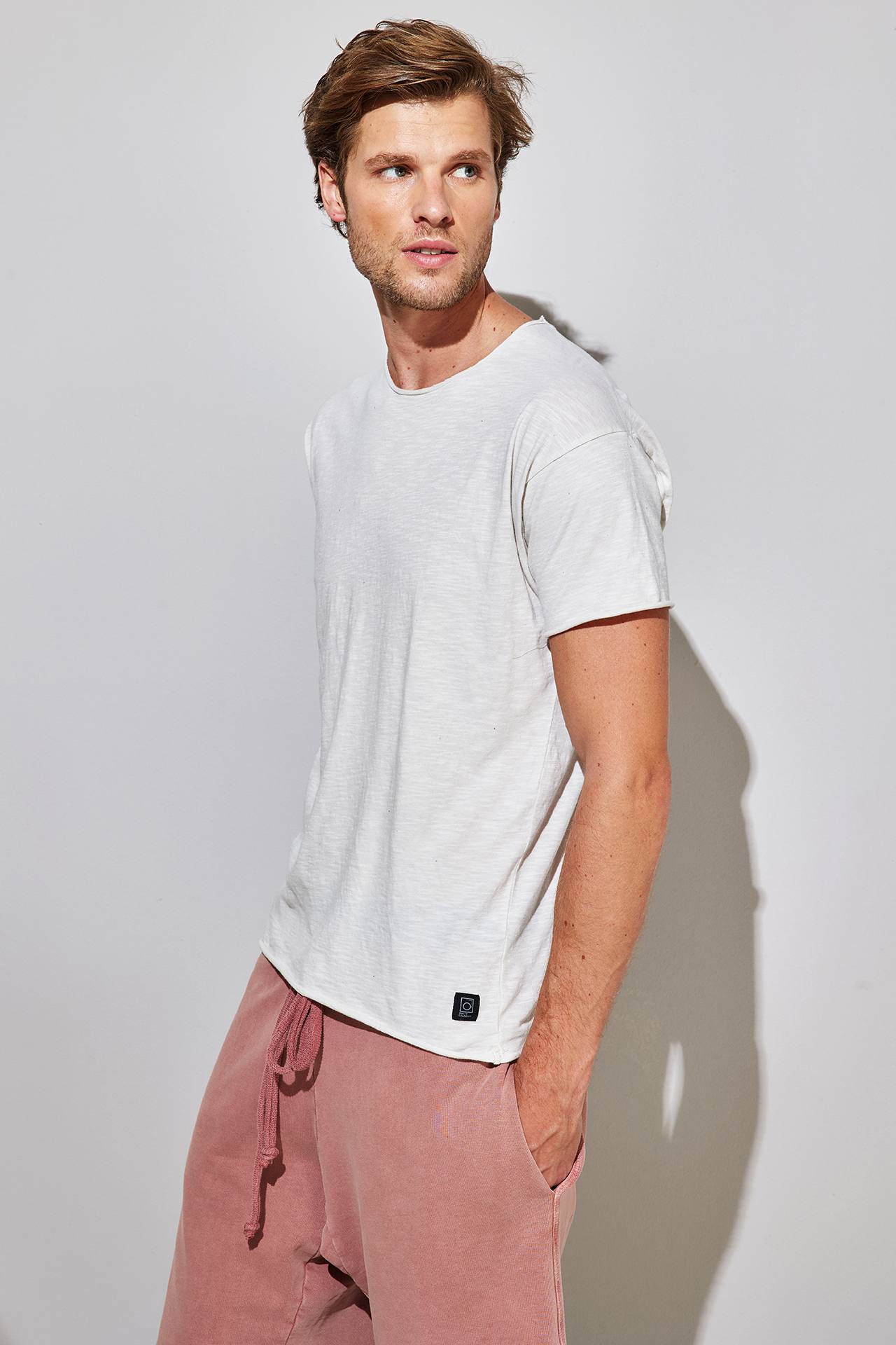 SLUB JERSEY RELAXED SLEEVES TEE