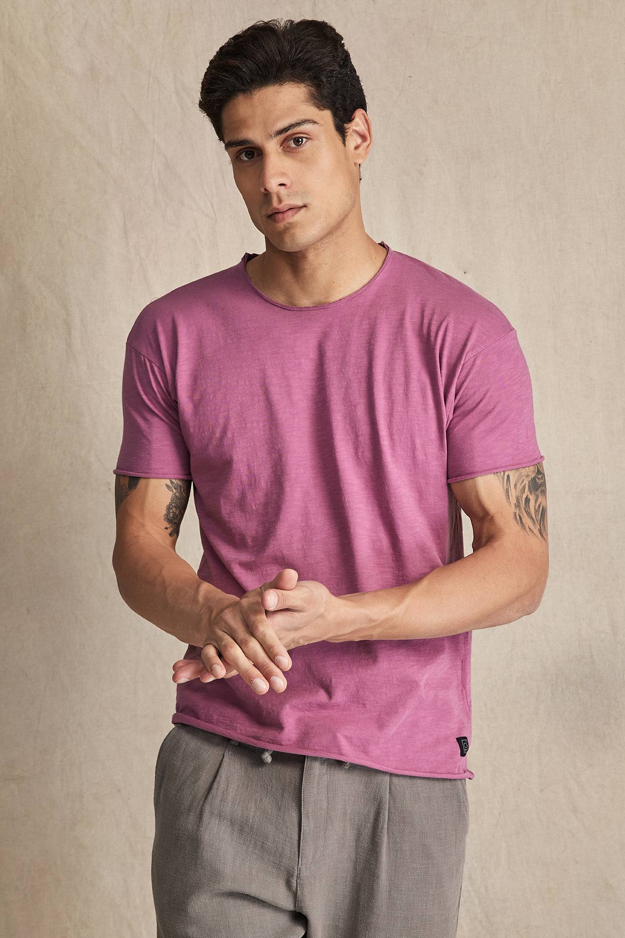 SLUB JERSEY RELAXED SLEEVES TEE