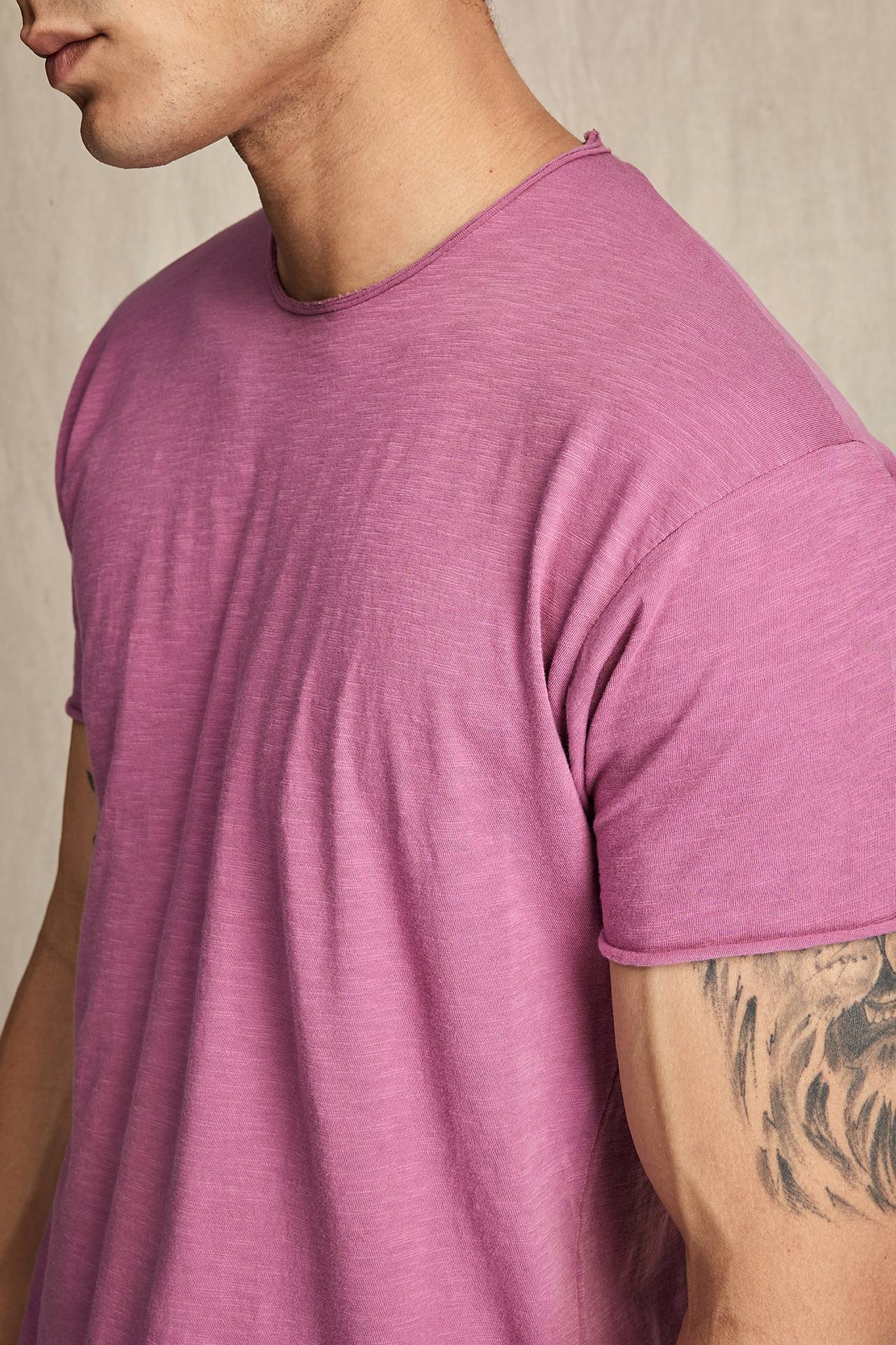 SLUB JERSEY RELAXED SLEEVES TEE