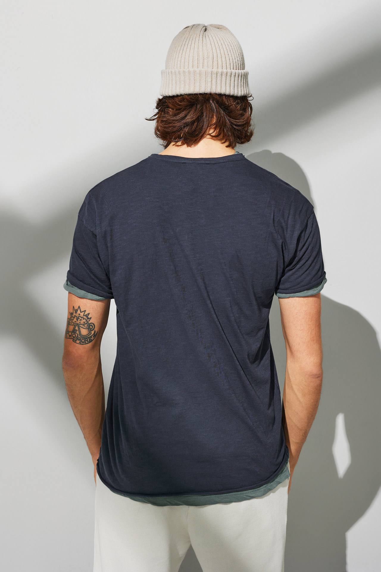 SLUB JERSEY RELAXED SLEEVES TEE