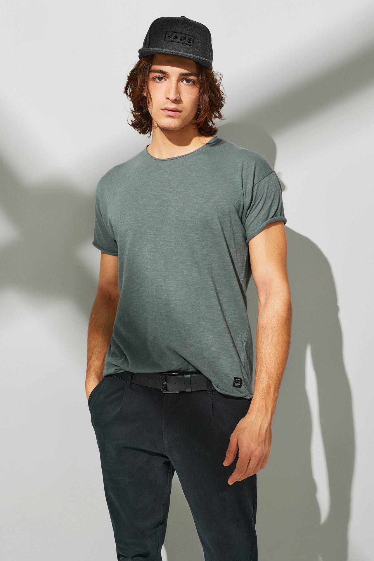 SLUB JERSEY RELAXED SLEEVES TEE