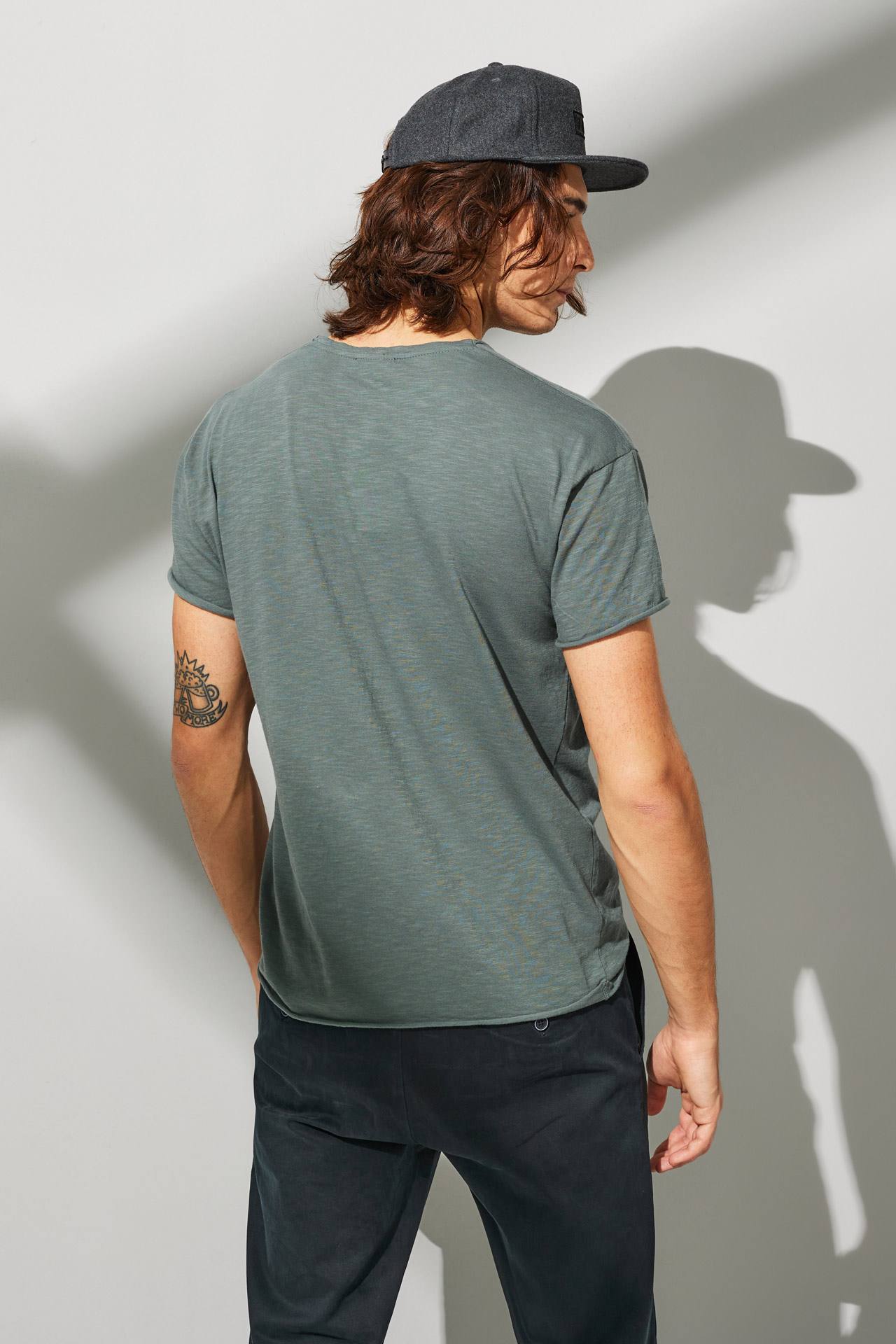 SLUB JERSEY RELAXED SLEEVES TEE