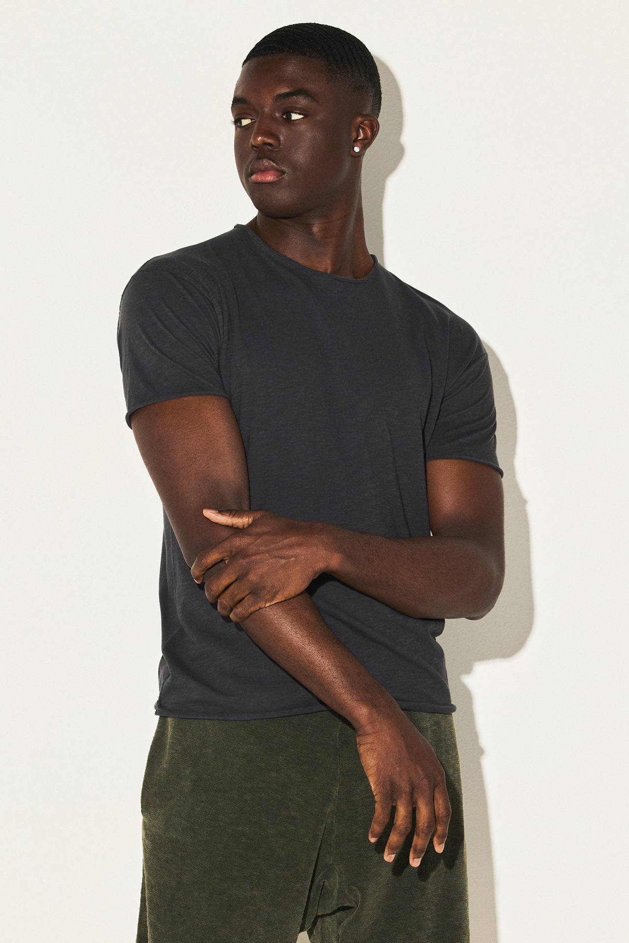 SLUB JERSEY RELAXED SLEEVES TEE
