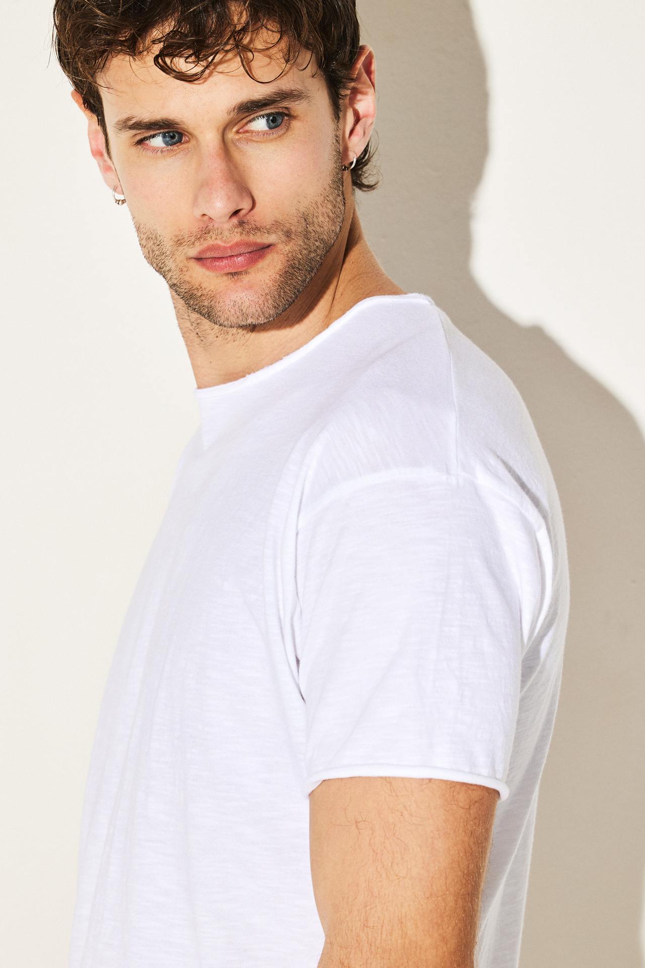 SLUB JERSEY RELAXED SLEEVES TEE