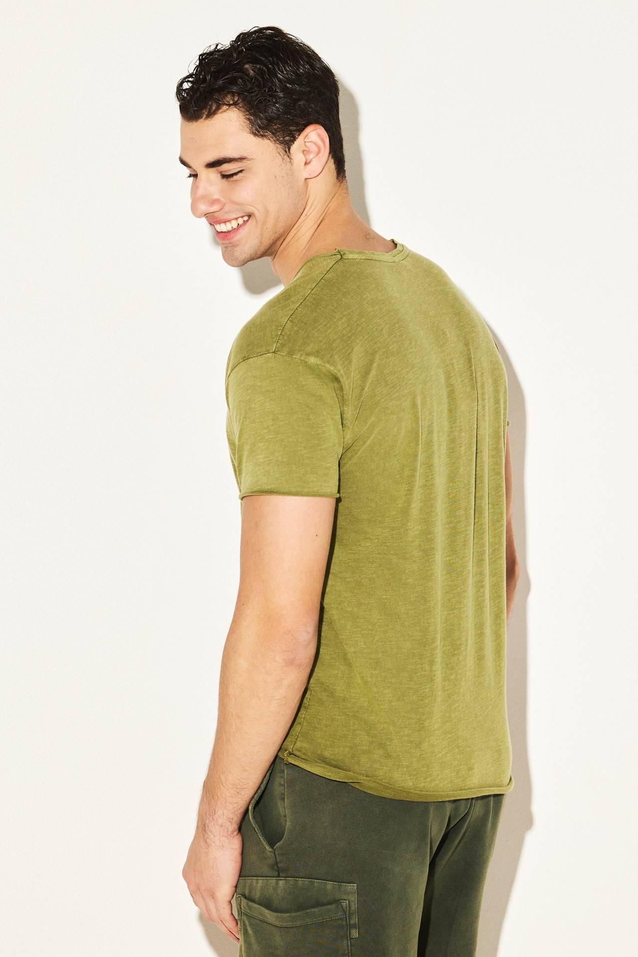 SLUB JERSEY RELAXED SLEEVES TEE