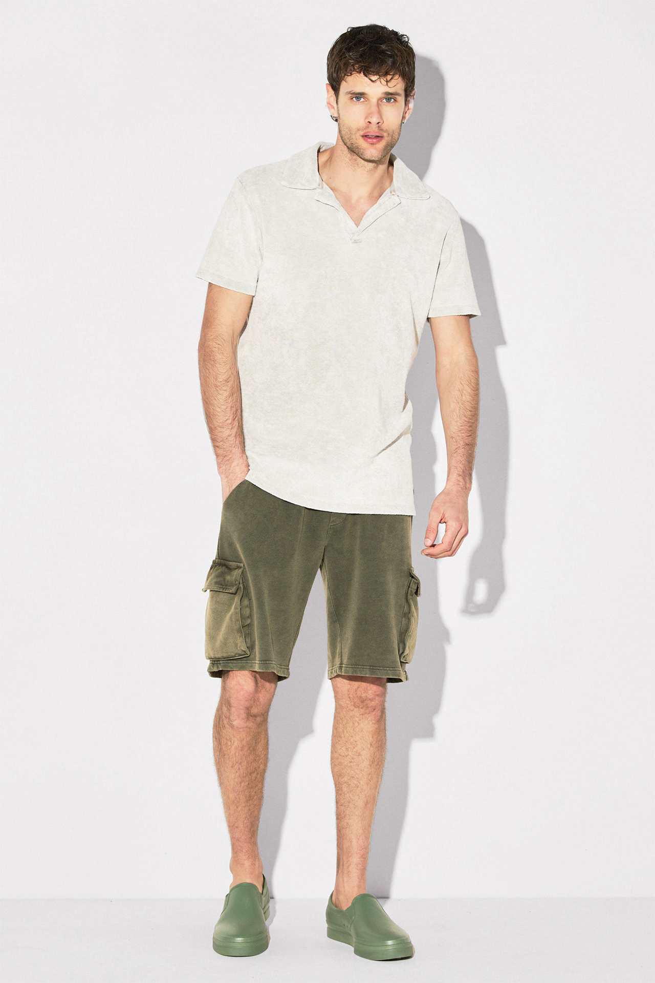 TERRY TOWEL POLO TEE