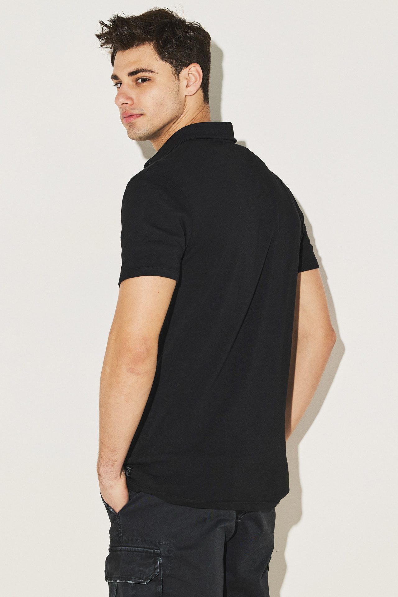 SLUB POLO TEE