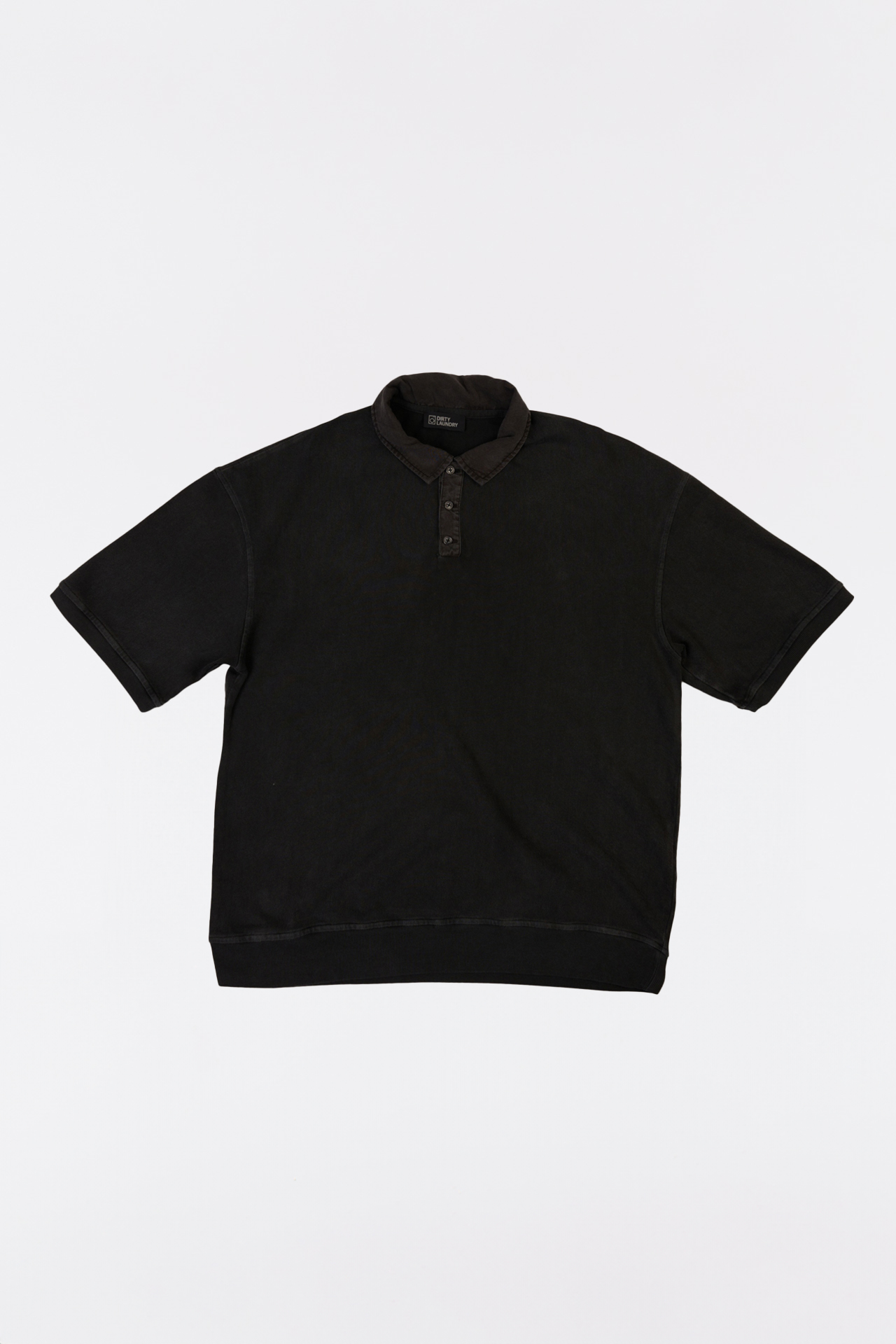 Contrast Detail Relaxed Fit Polo Tee