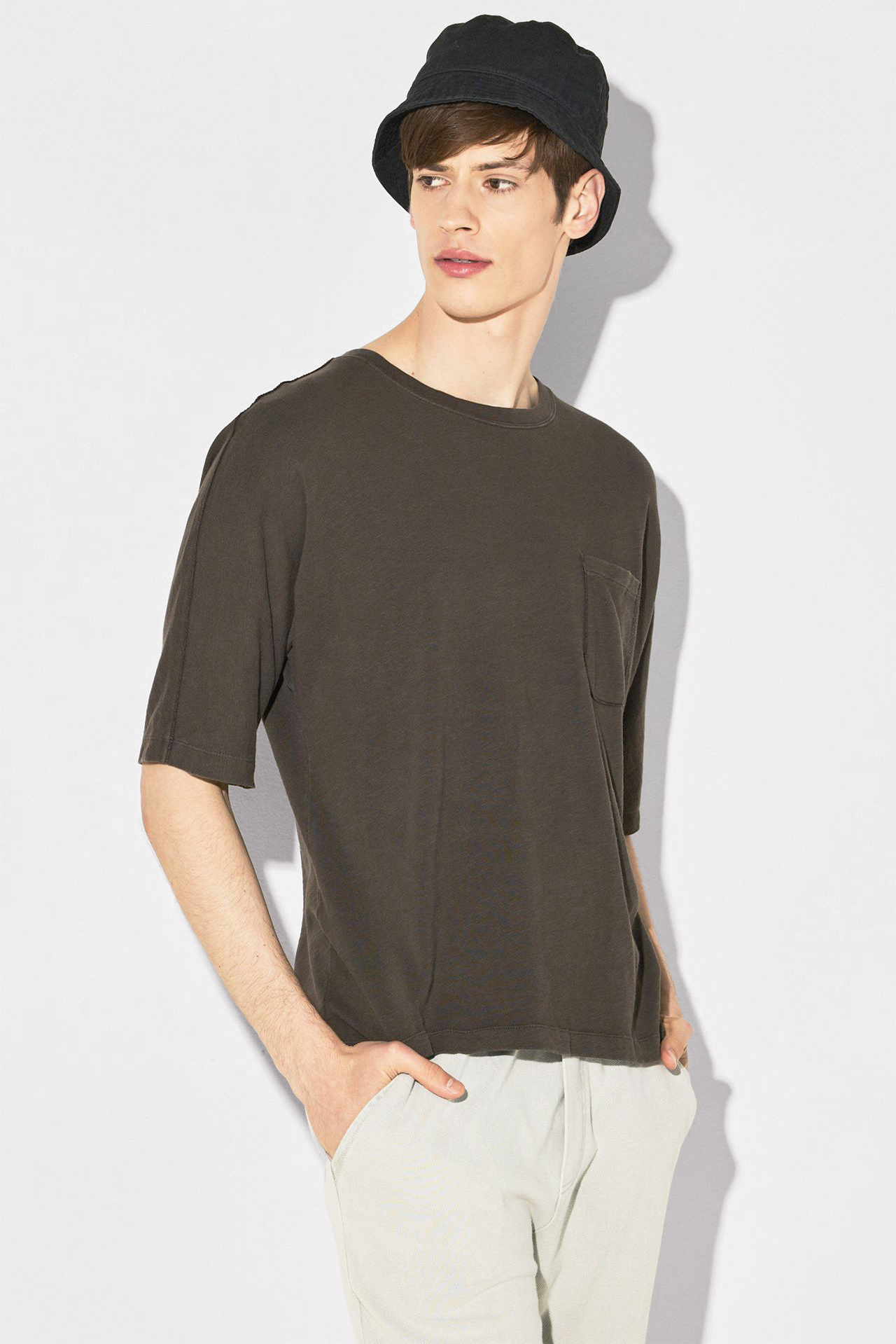 HEAVY SLUB OVERSIZE POCKET TEE