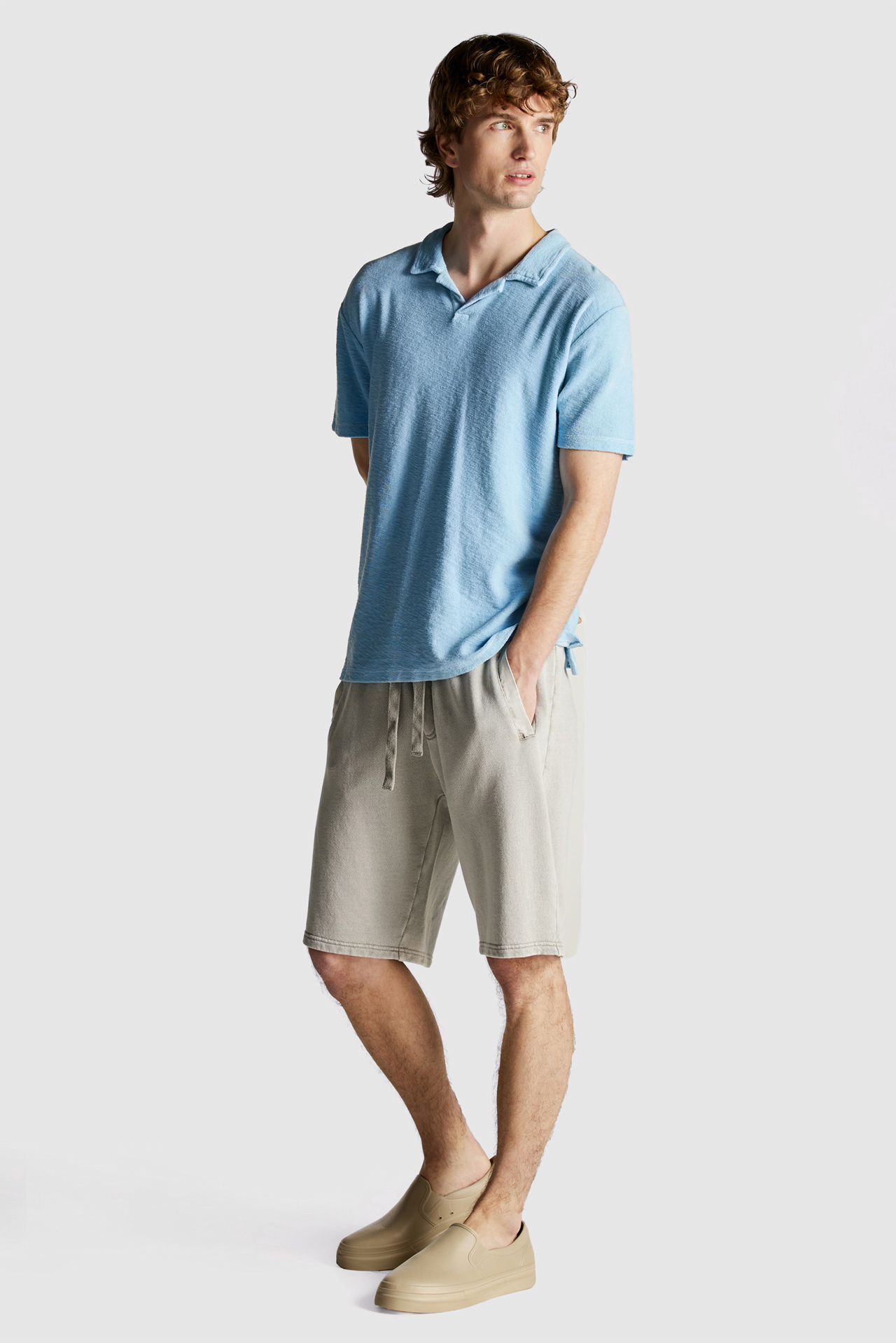 Terry Towel Regular Fit Polo Tee