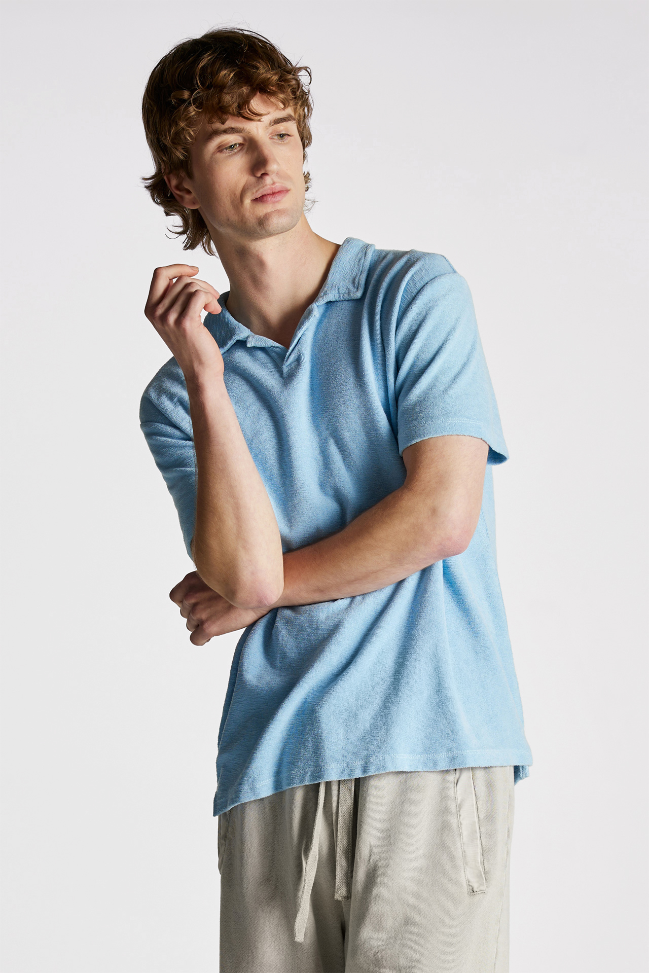 Terry Towel Regular Fit Polo Tee