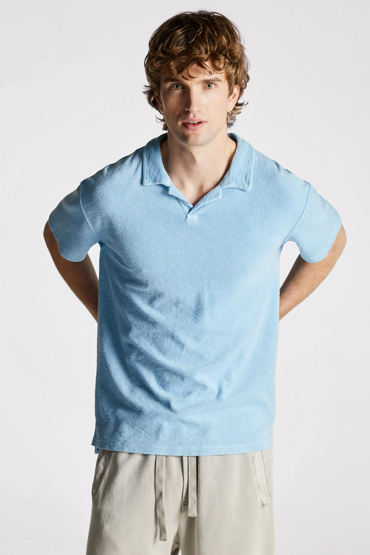 Terry Towel Regular Fit Polo Tee