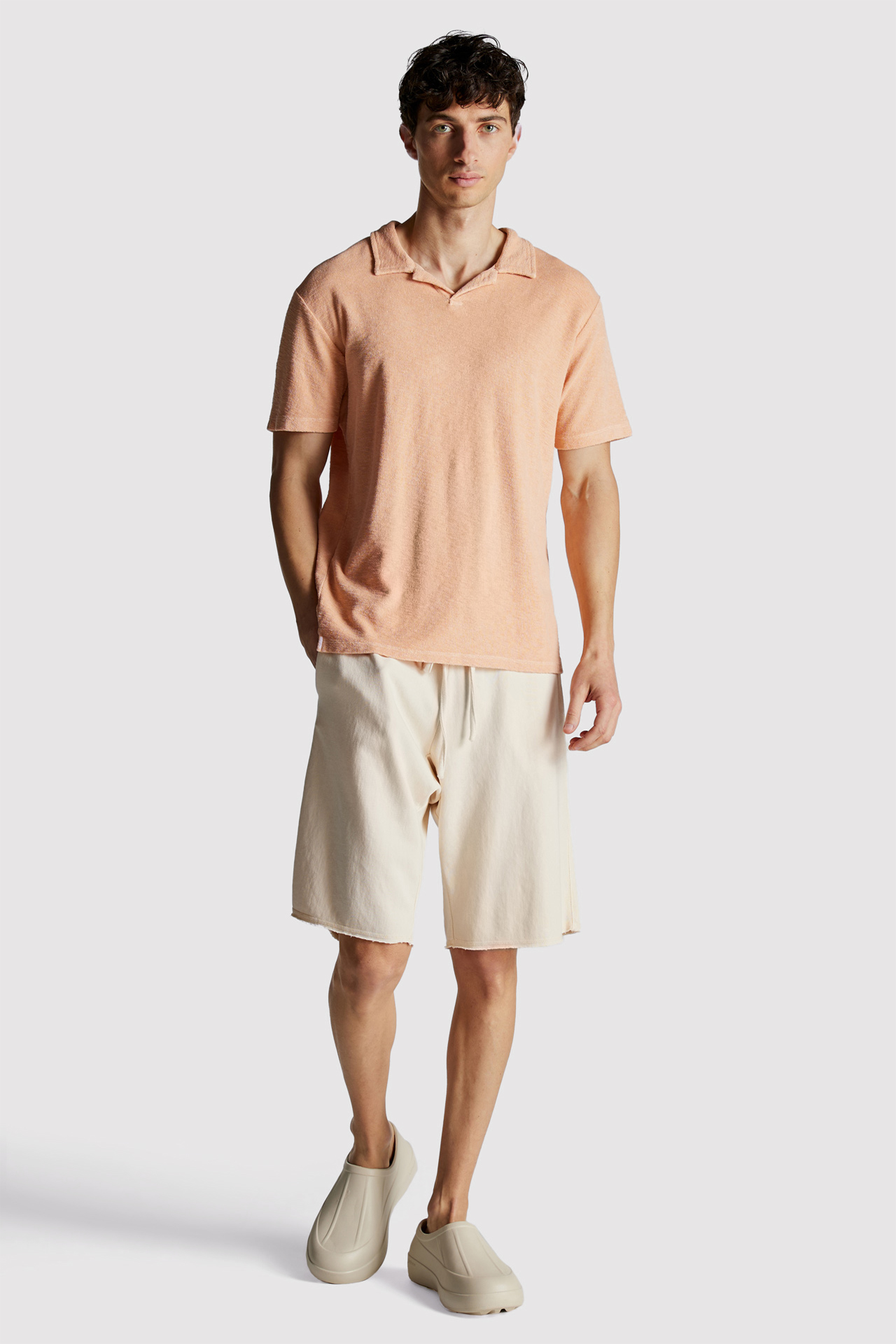 Terry Towel Regular Fit Polo Tee