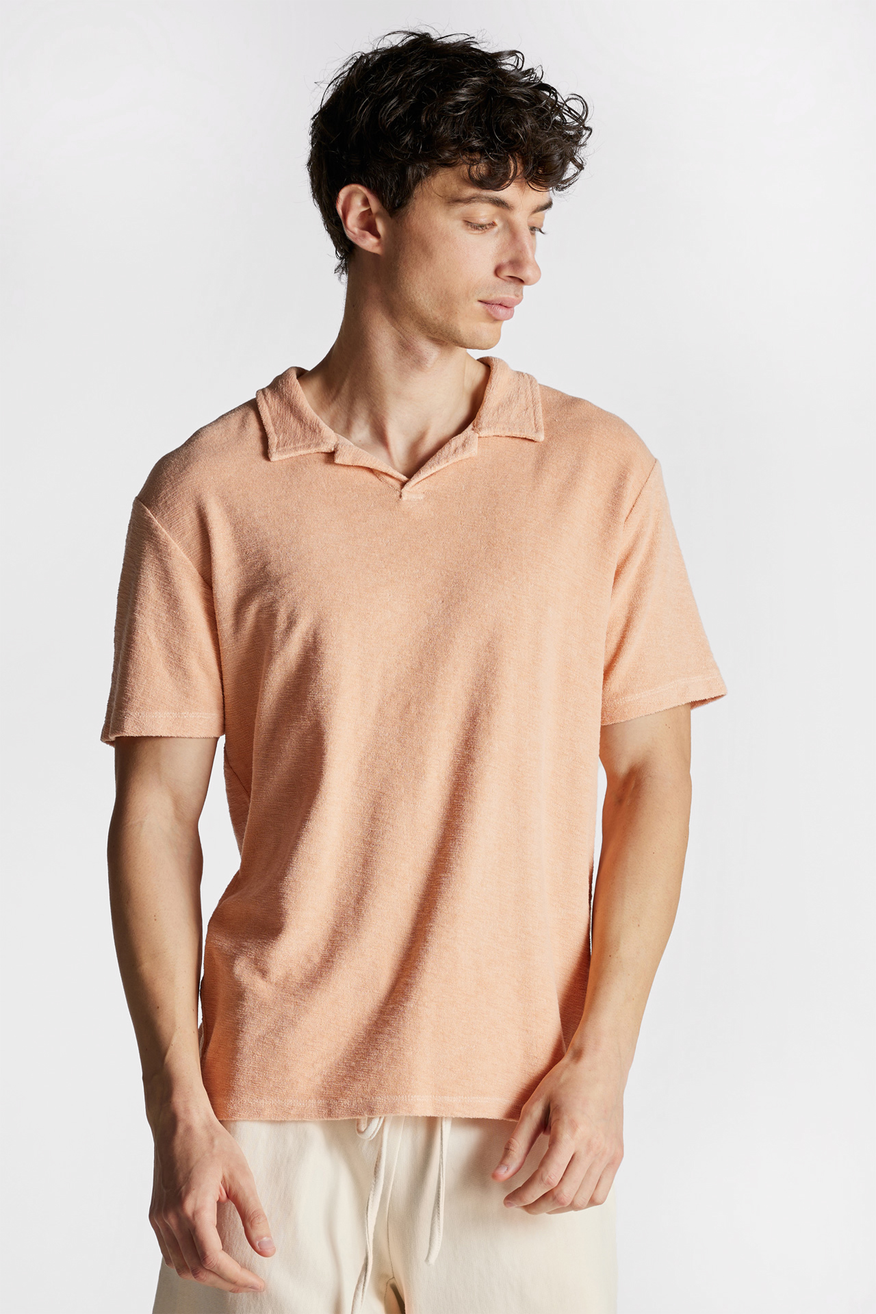 Terry Towel Regular Fit Polo Tee