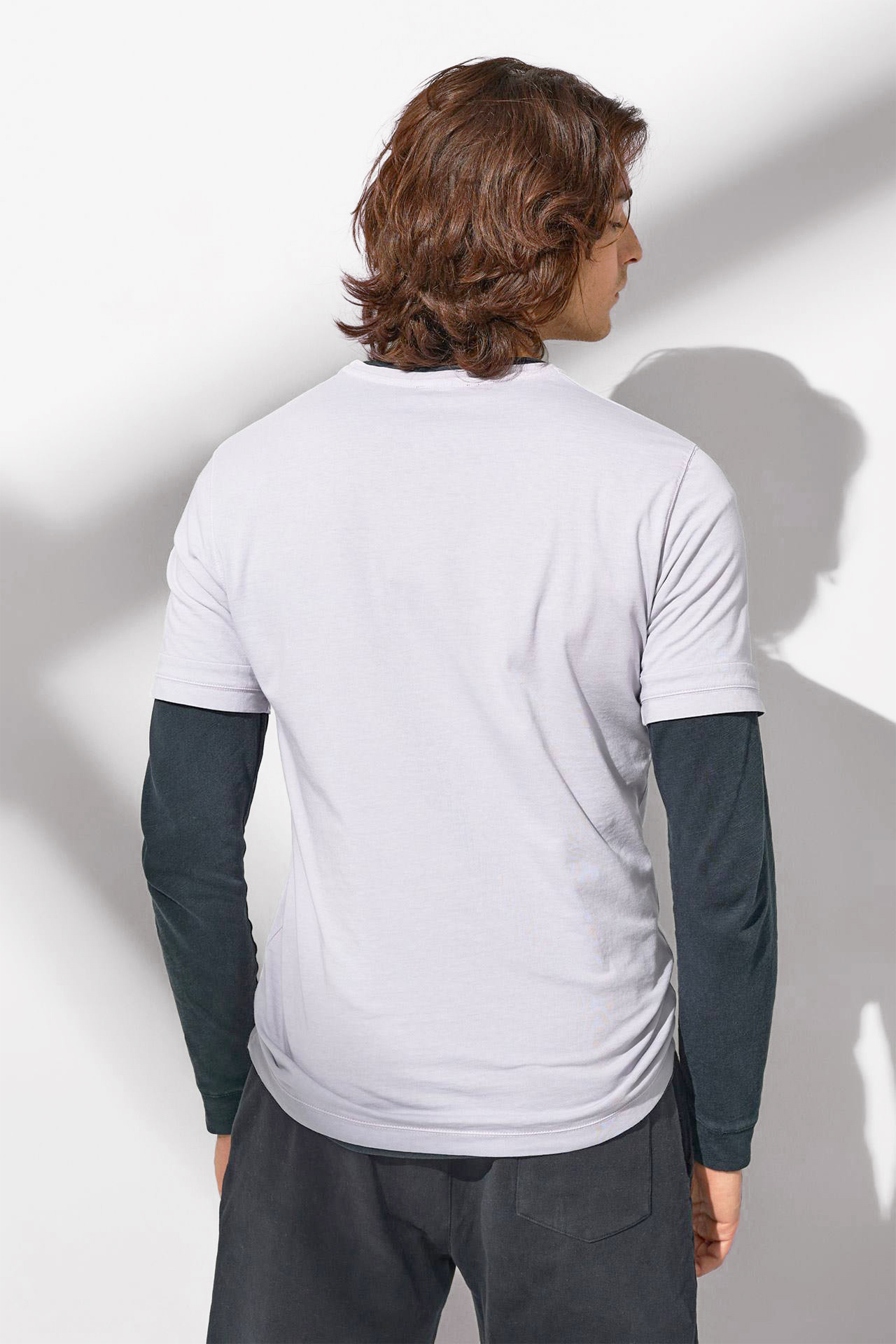 DOUBLE SLEEVE DETAILS SLUB TEE