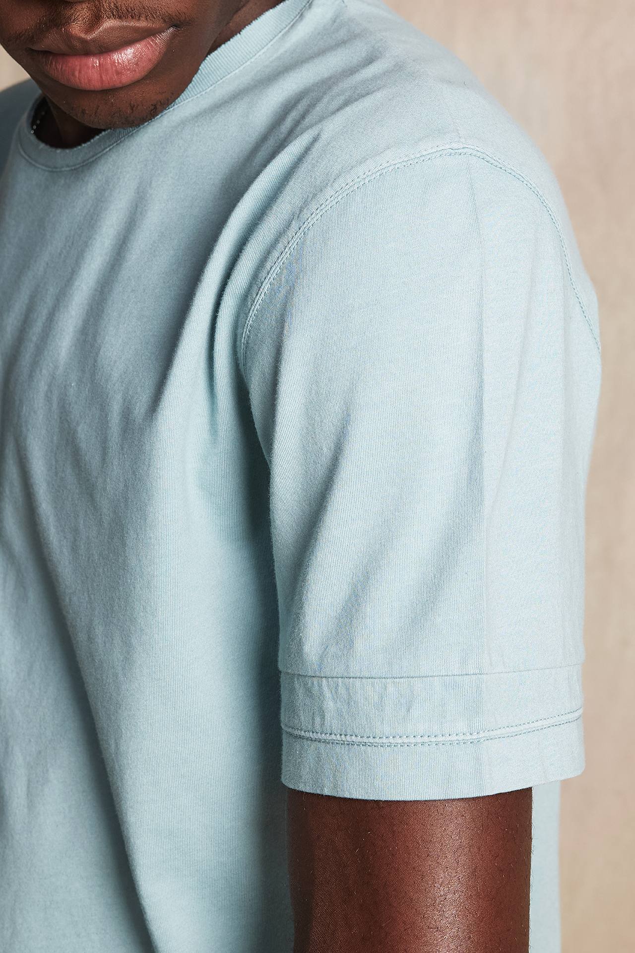 DOUBLE SLEEVE DETAILS SLUB TEE